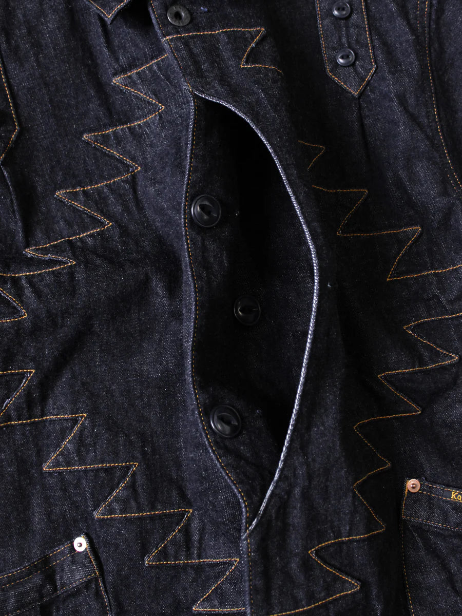 Kapital 12oz Denim Santo Domingo Thunderbird Jacket - Indigo