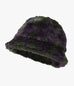 Needles - Bermuda Hat - Acrylic Fur / Argyle - Green Purple