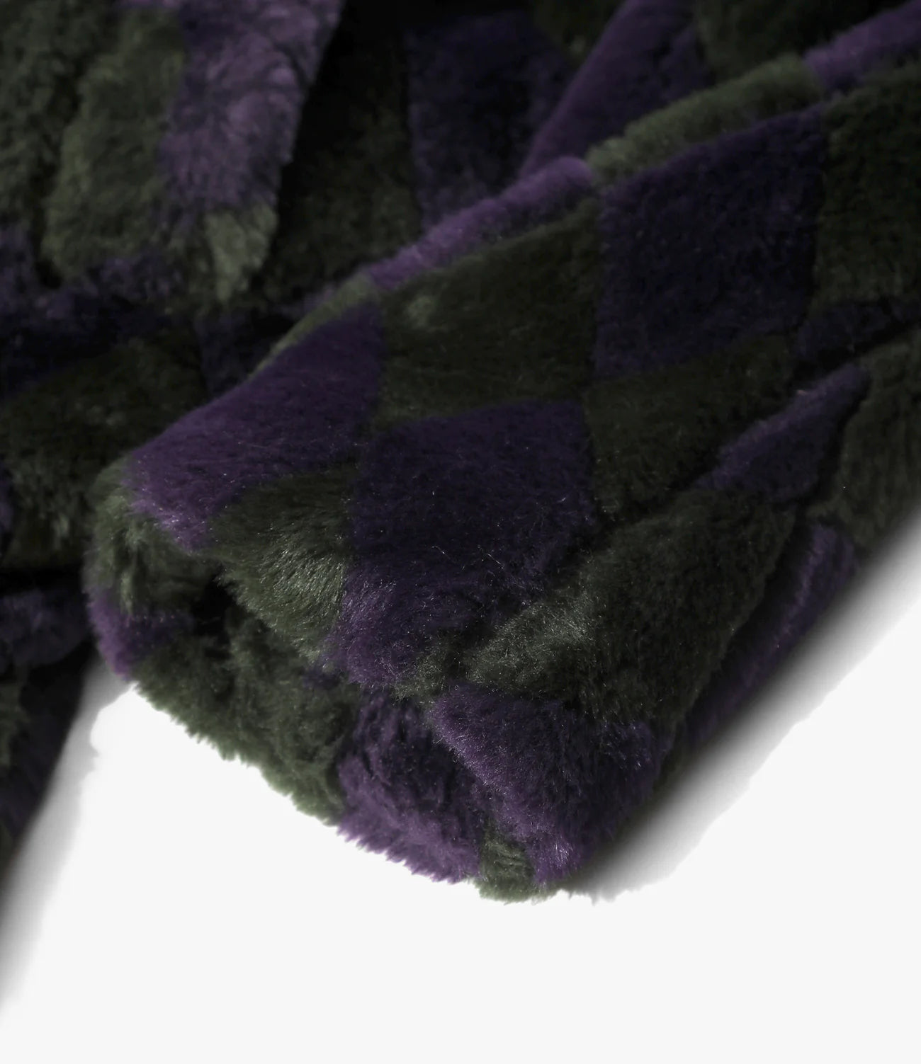 Needles ニードルズ Pea Coat-Acrylic Fur Needles - Pea Coat - Acrylic Fur / Argyle - Green/Purple