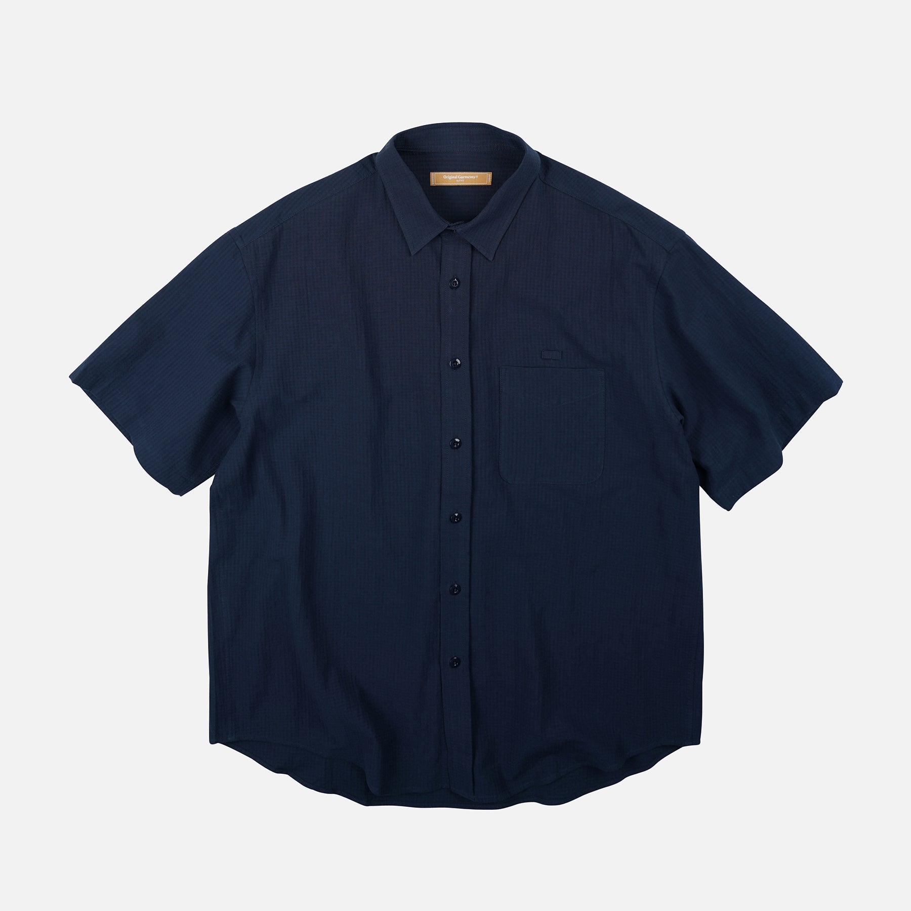 FrizmWorks OG Dobby Weave Seersucker Half Shirt - Navy – Totem