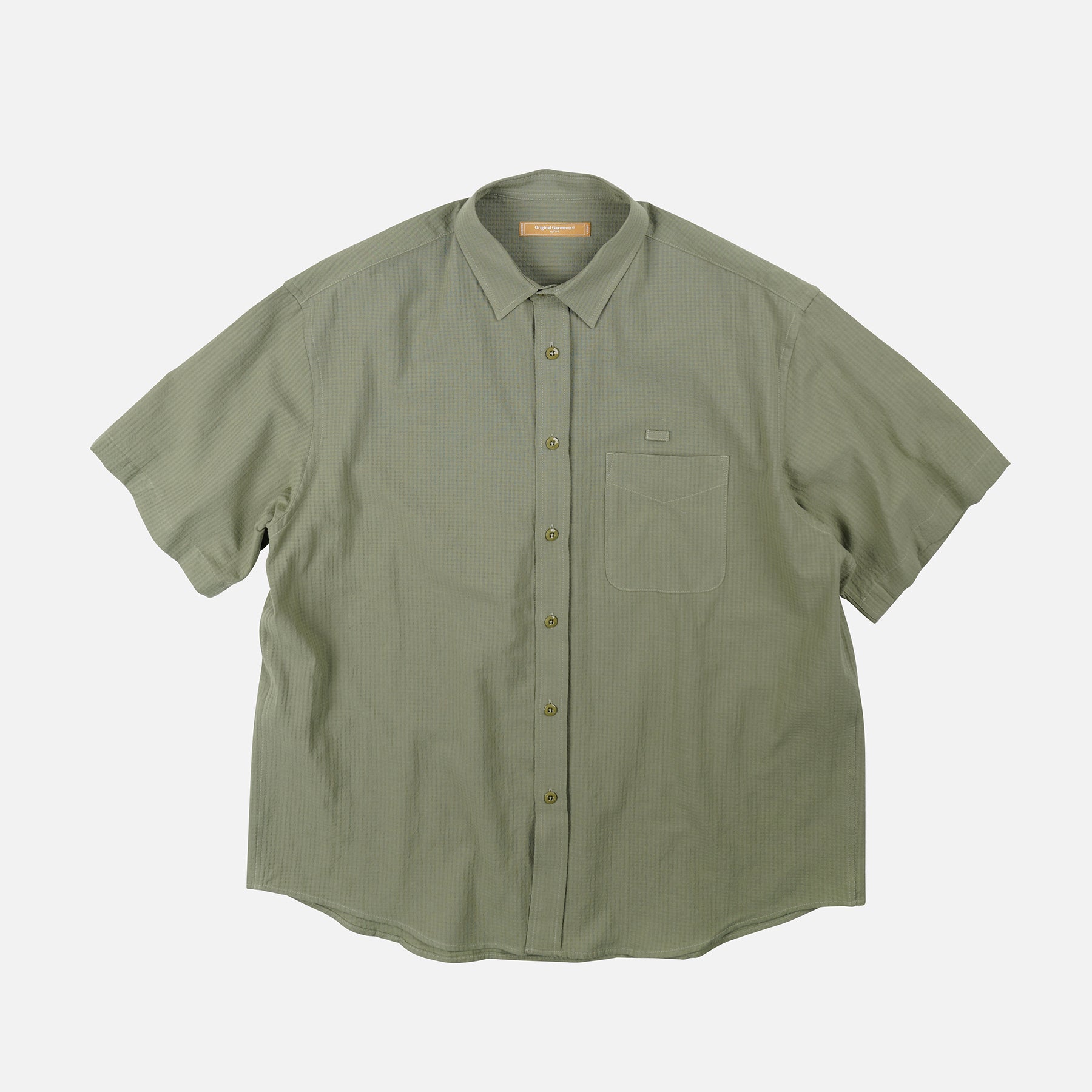 FrizmWorks OG Dobby Weave Seersucker Half Shirt - Olive – Totem
