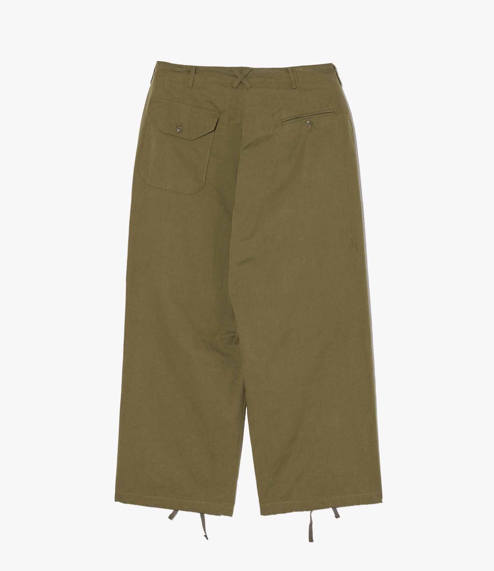 Engineered Garments Over Pant - Olive Cotton Sanded Cloth – Totem