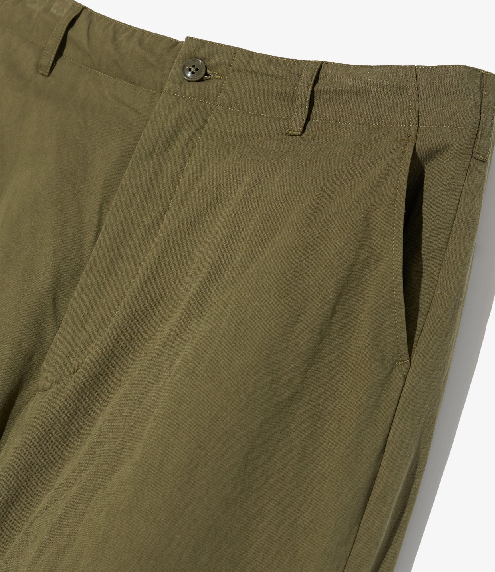 Engineered Garments Over Pant - Olive Cotton Sanded Cloth – Totem