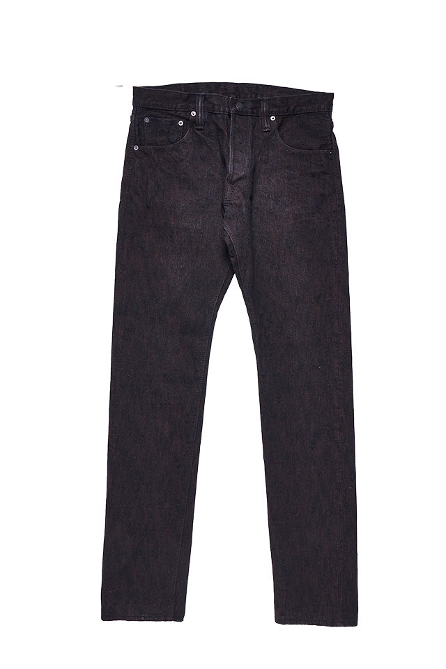 Pure Blue Japan [PER-EX-019-BK] Men's Woven Jeans 15oz Black x