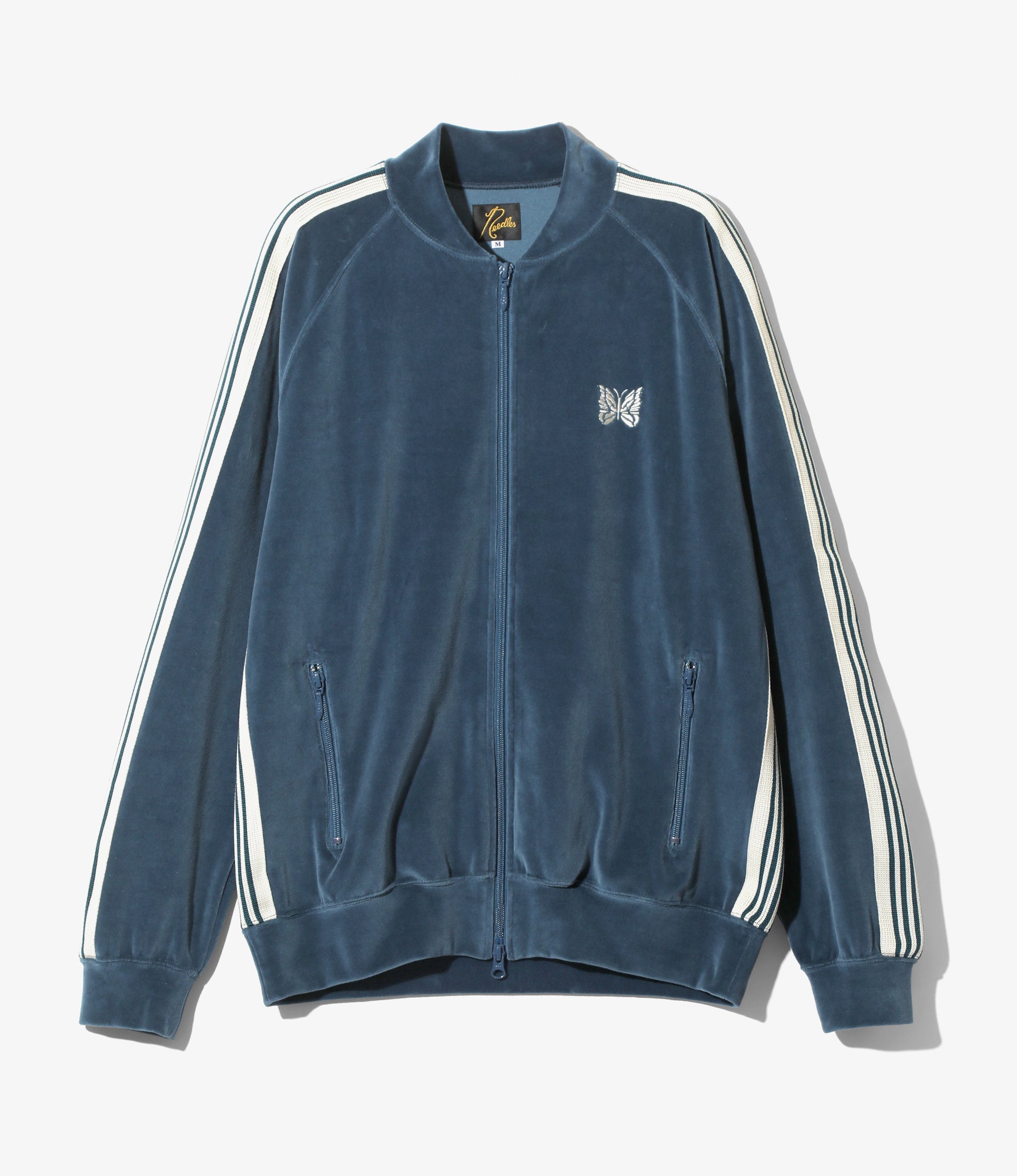 Needles | R.C. Track Jacket C/Pe Velour | Marine Blue - S