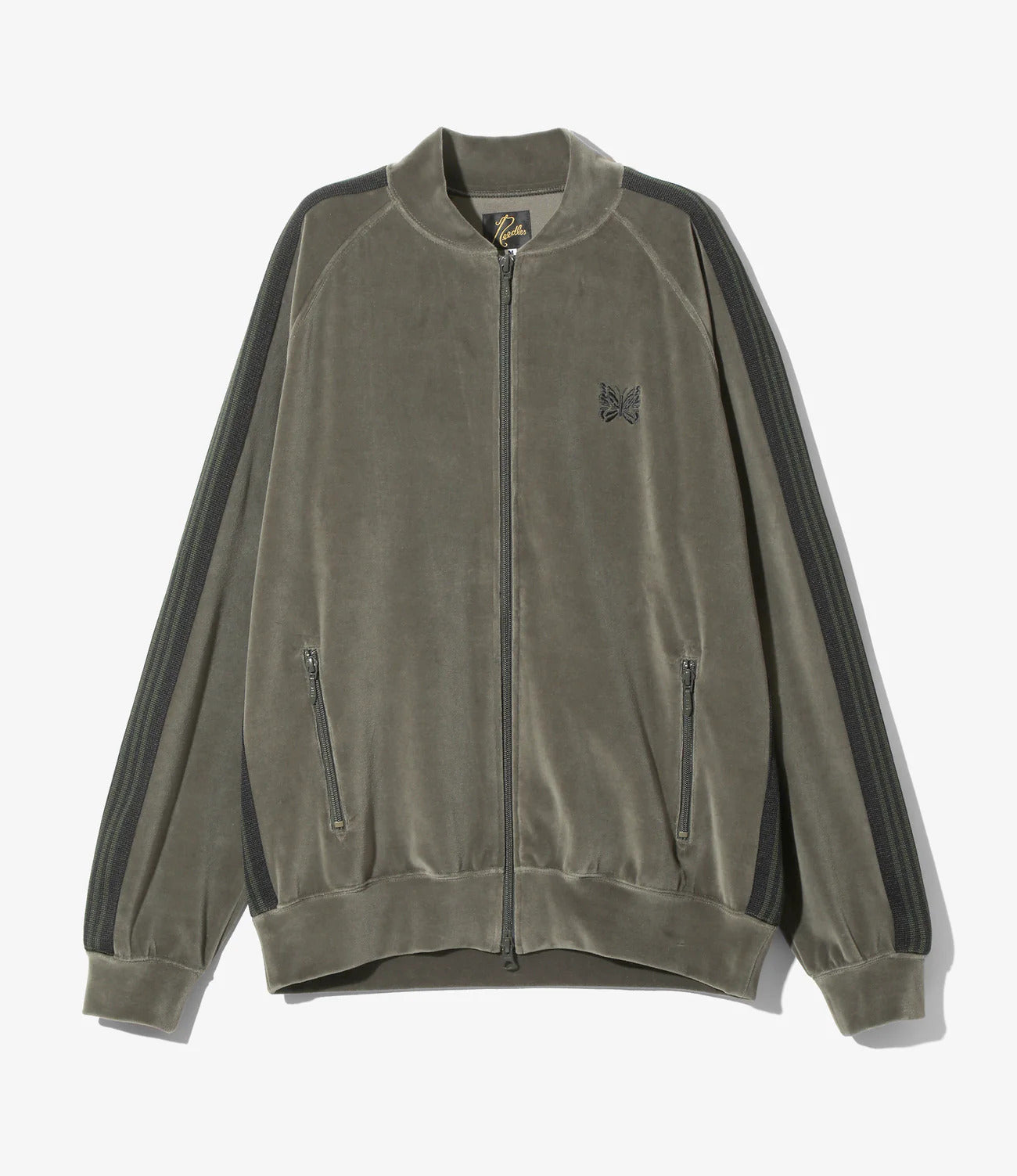 Needles | R.C. Track Jacket C/Pe Velour | Olive – Totem Brand Co.