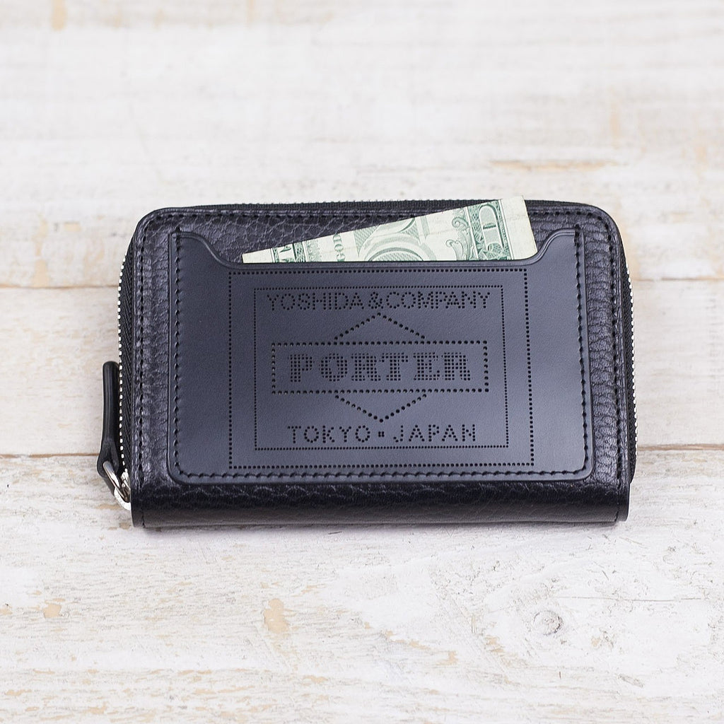 Porter-Yoshida & Co. Glaze Zip Coin Case - Black – Totem Brand Co.