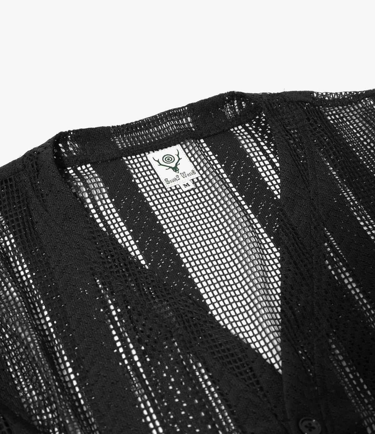 トップス SOUTH2WEST8 V-Neck Cardigan - Poly Lace South2 West8 - V-Neck Cardigan - Poly Lace/ Black – Totem