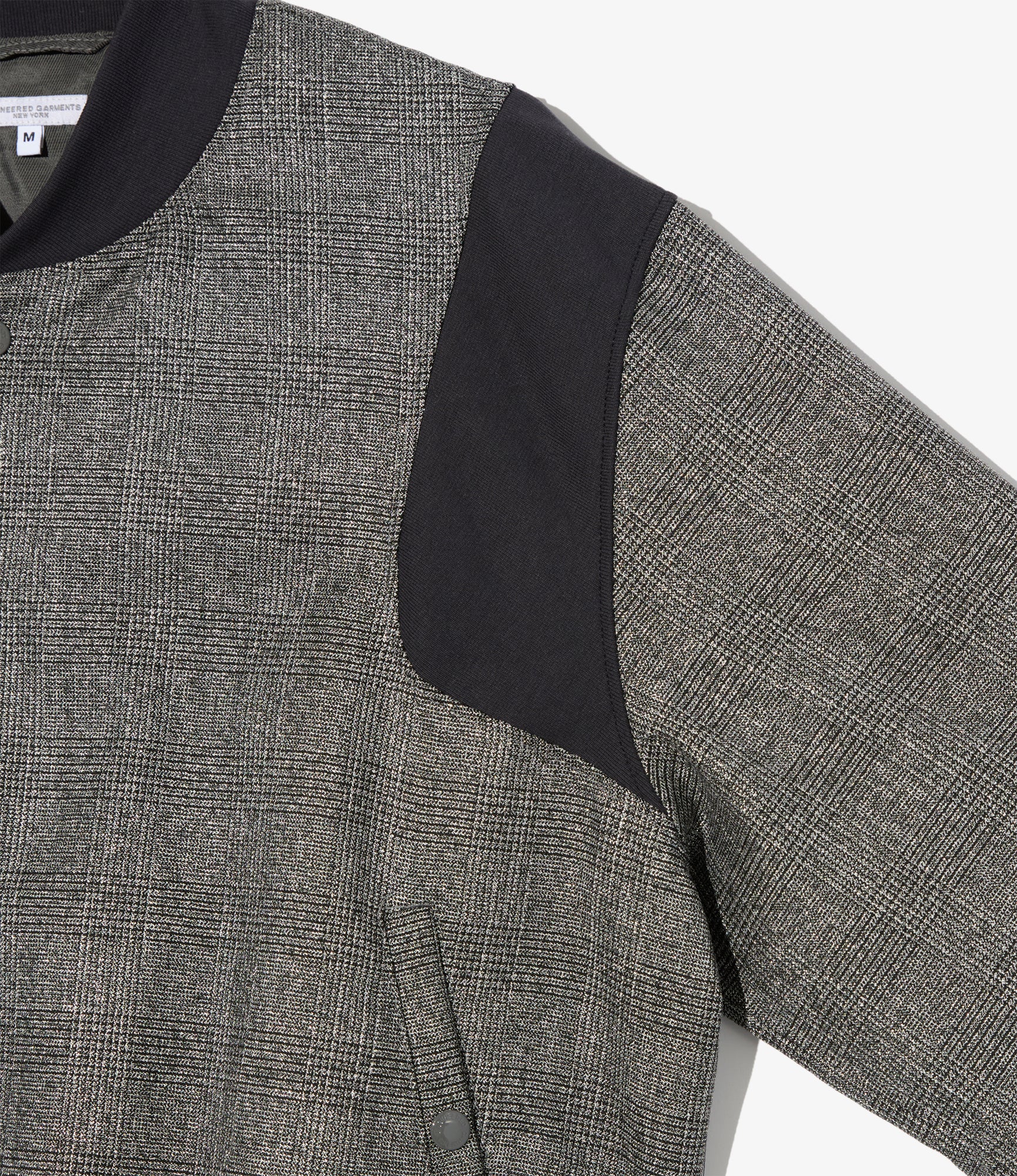 Engineered Garments Referee Jacket - Dk.Grey Polyester Lurex Glen