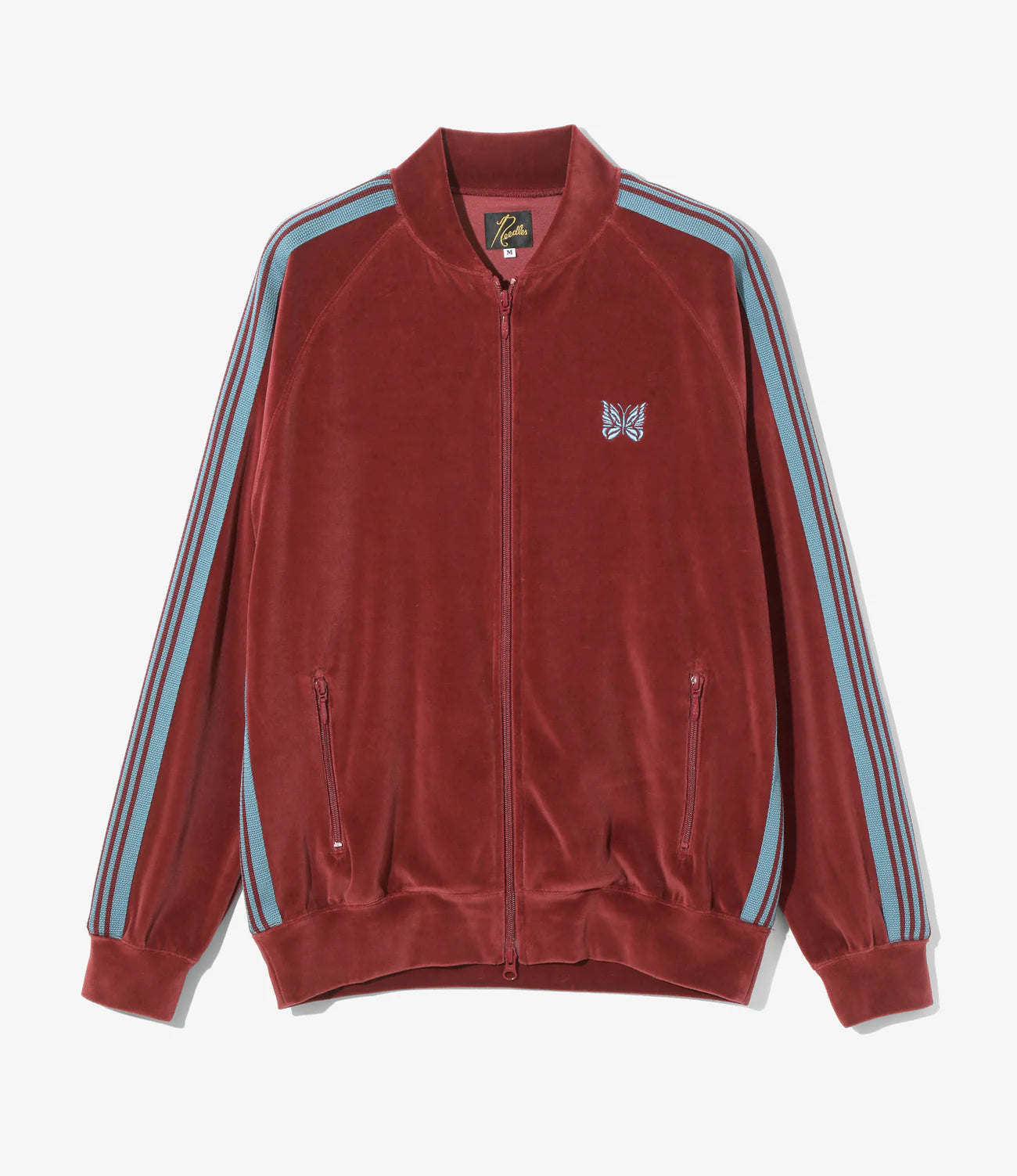 Needles Rib Collar Track Jacket C/PE Velour - Burgundy – Totem Needles Rib Collar Track Jacket C/PE Velour - Burgundy – Totem