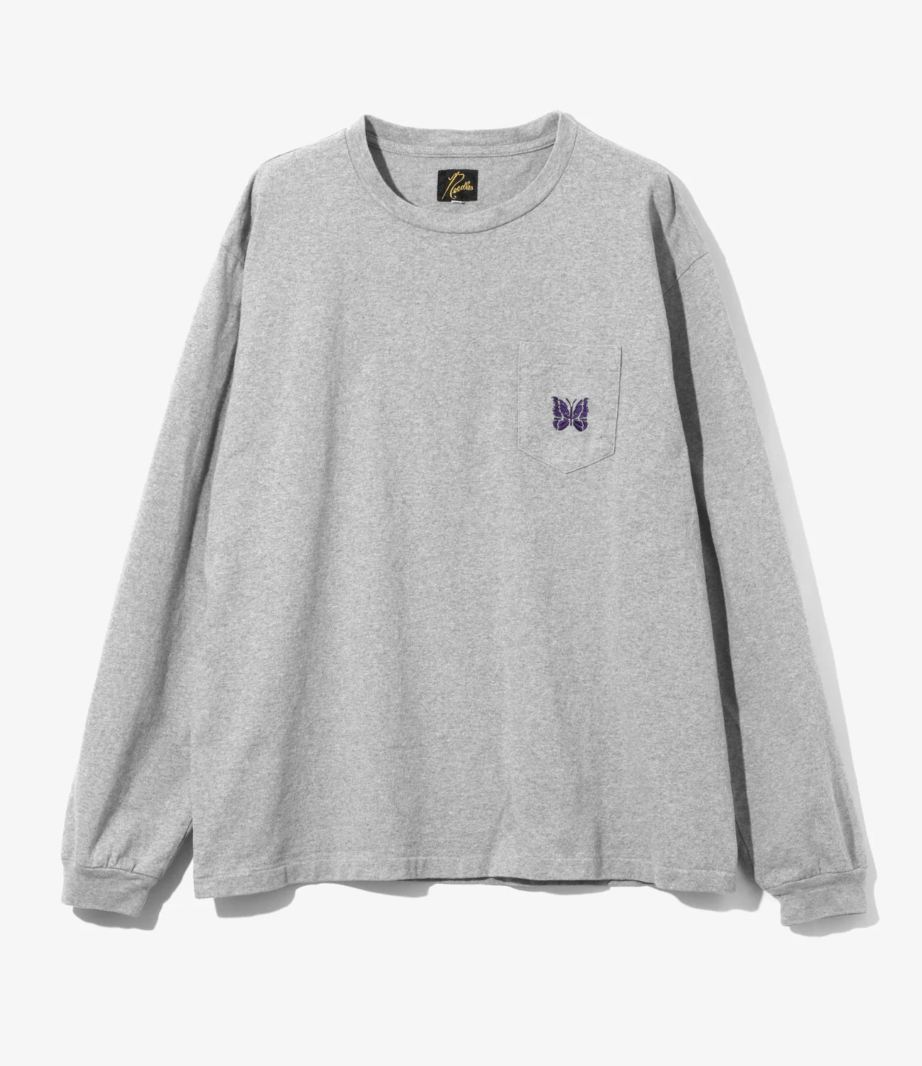 Needles L/S Pocket Tee Cotton Jersey - Grey – Totem Brand Co.