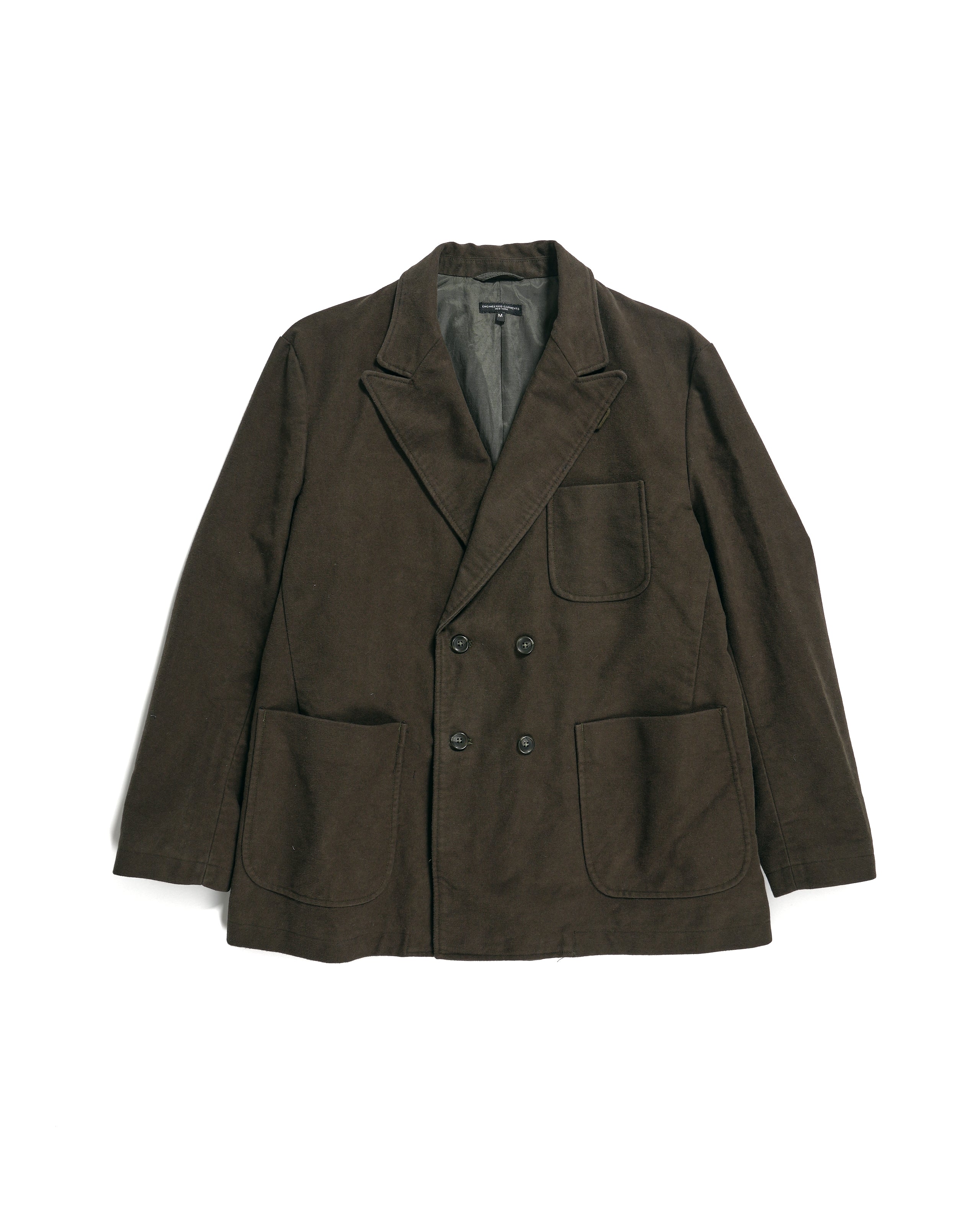 Engineered Garments DB Jacket - Olive Cotton Moleskin – Totem