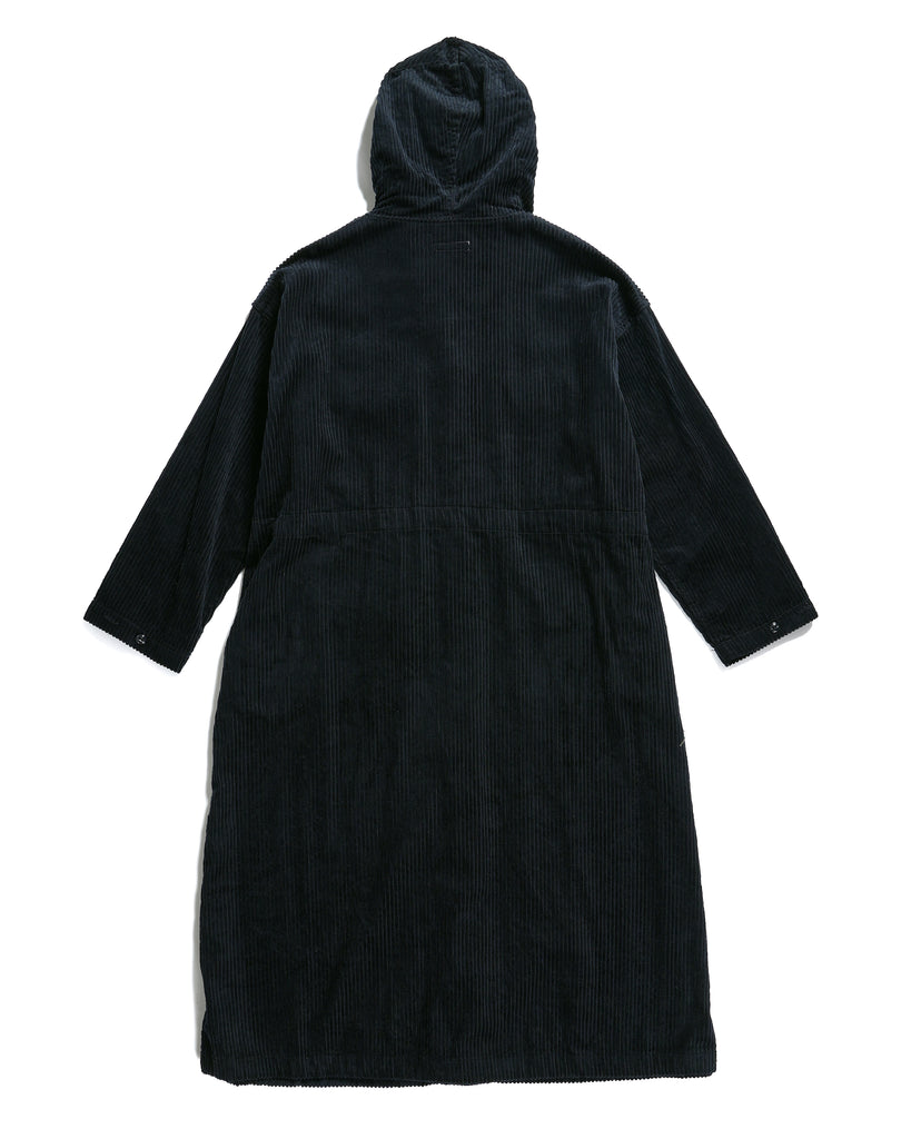 Engineered Garments Women's Cagoule Dress - Dk Navy Cotton 4.5W Corduroy