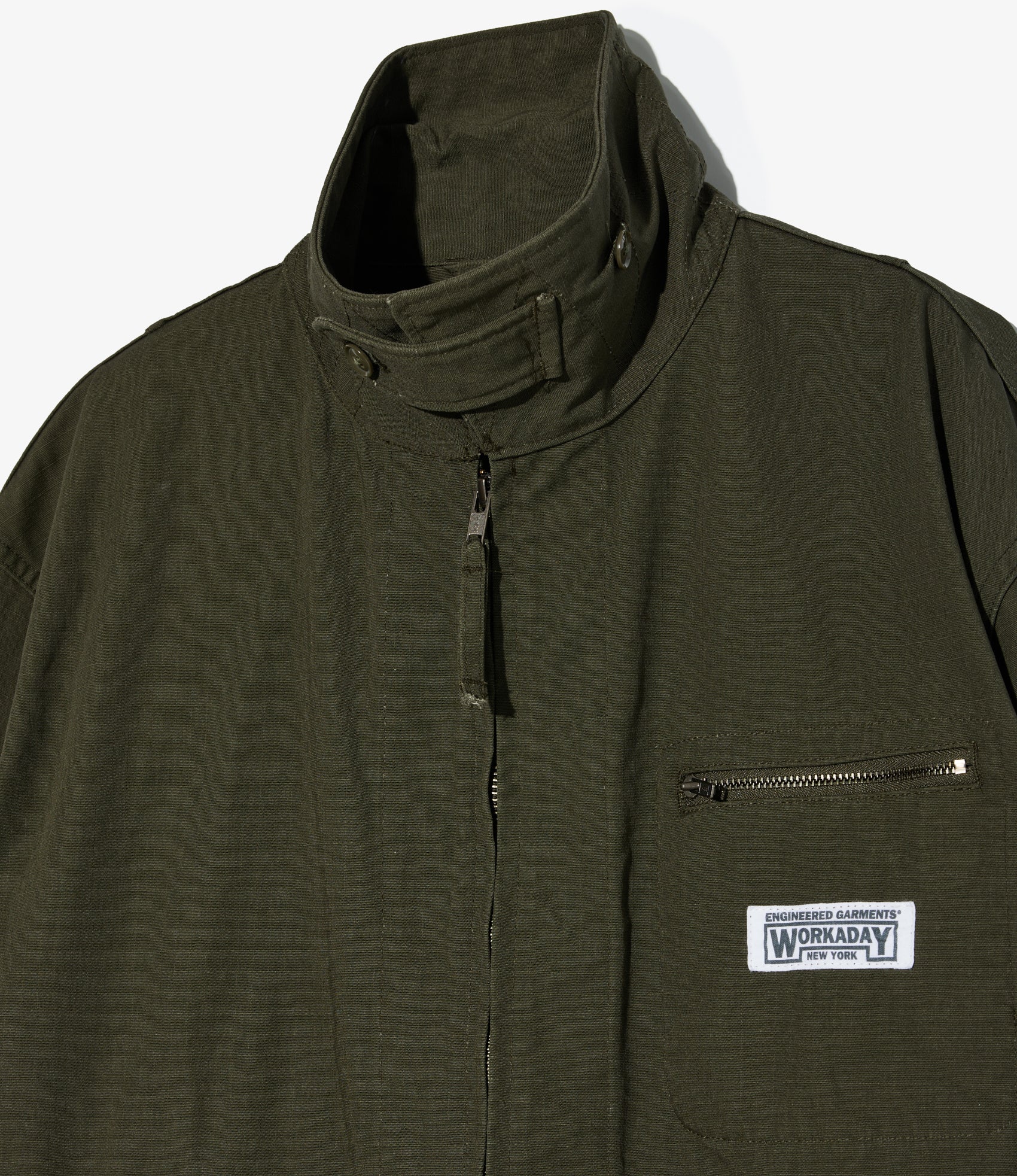 Engineered Garments Workaday Short Jacket - Olive Heavyweight