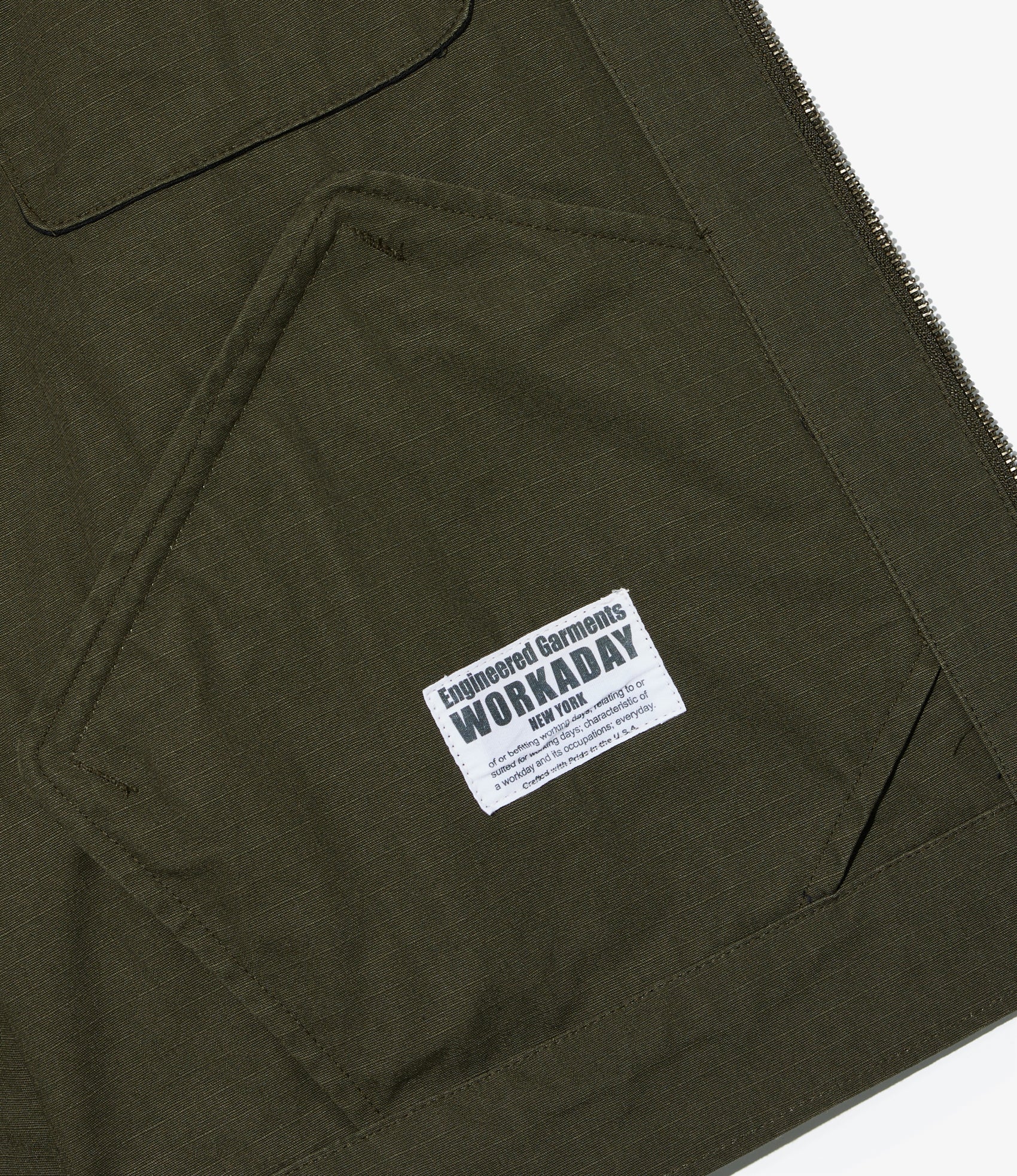 Engineered Garments Workaday Short Jacket - Olive Heavyweight