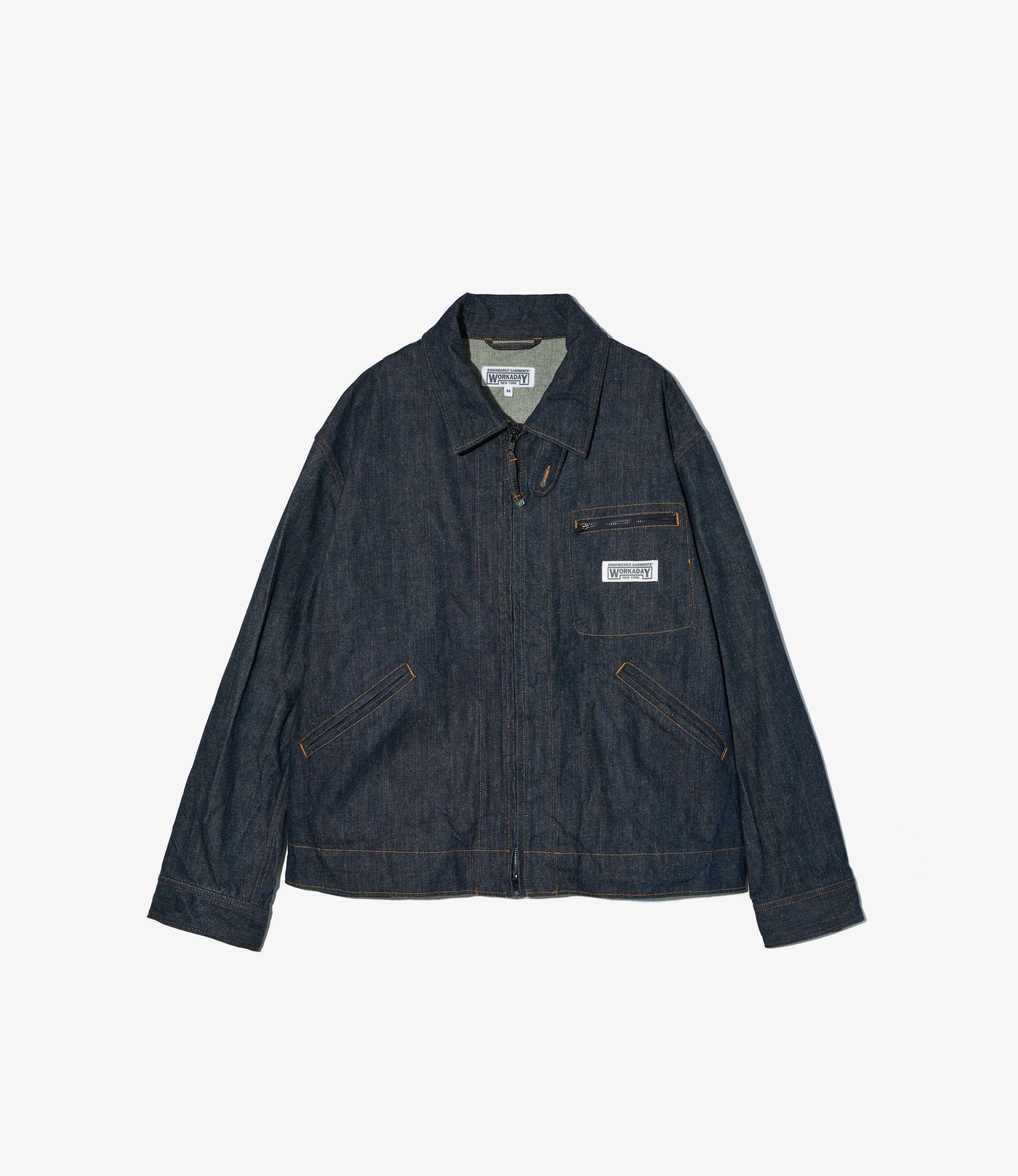 Engineered Garments Workaday Short Jacket - Indigo 12oz Cone Denim
