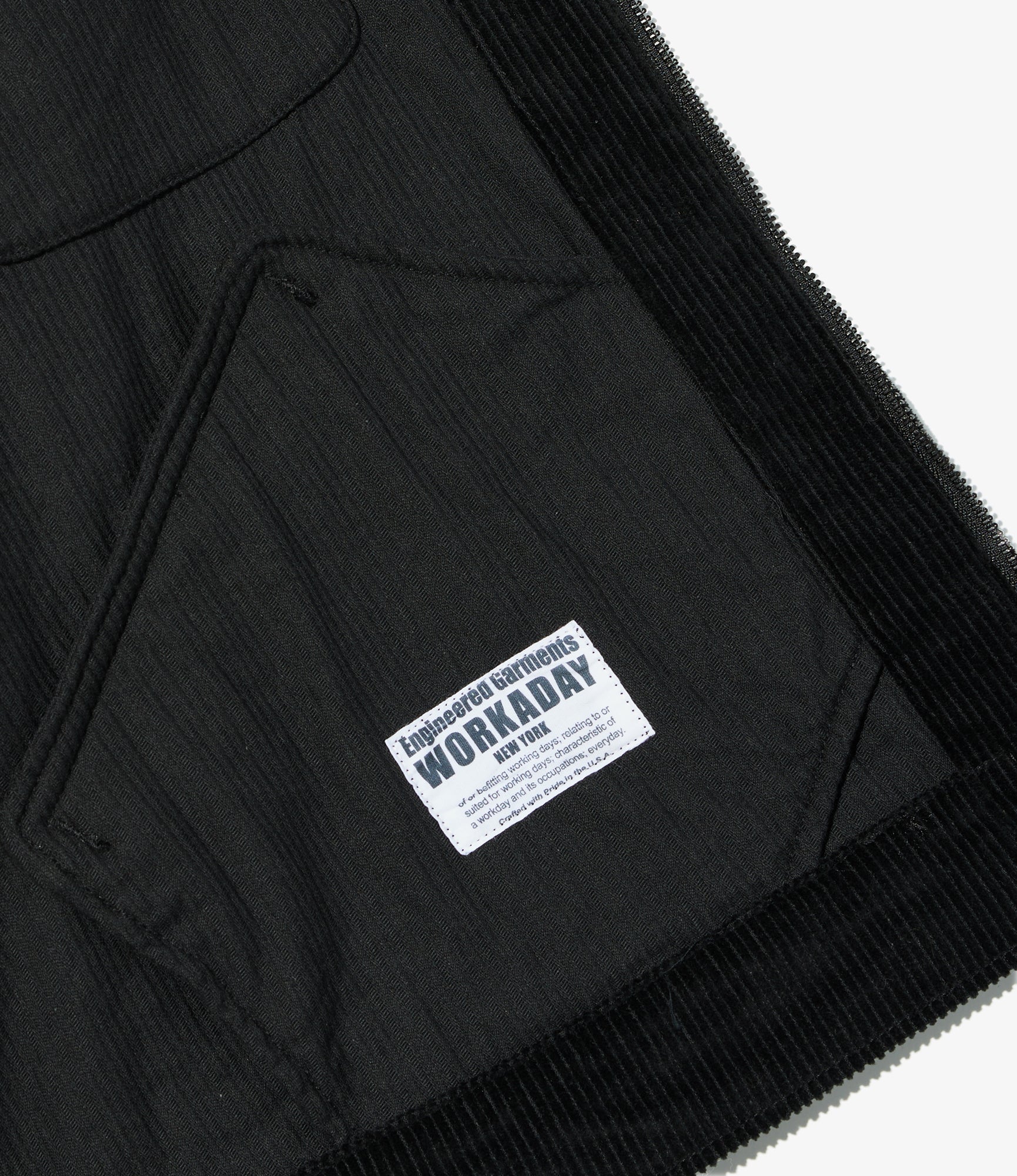 Engineered Garments Workaday Short Jacket - Black Cotton 8W