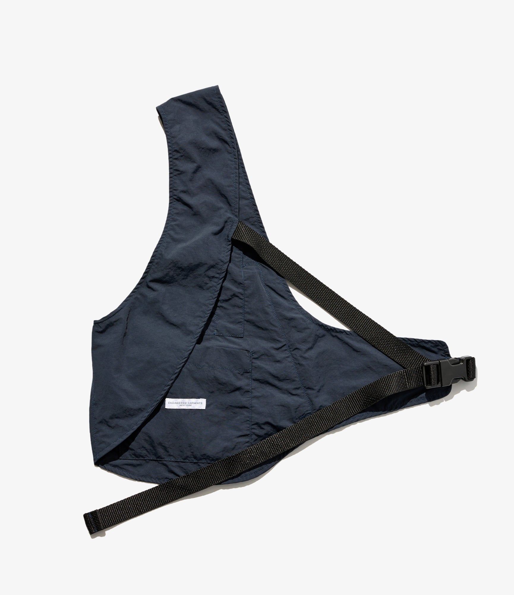 トップス Engineered Garments One Shoulder Vest Engineered Garments Shoulder Vest - Dark Navy Polyester Taslan