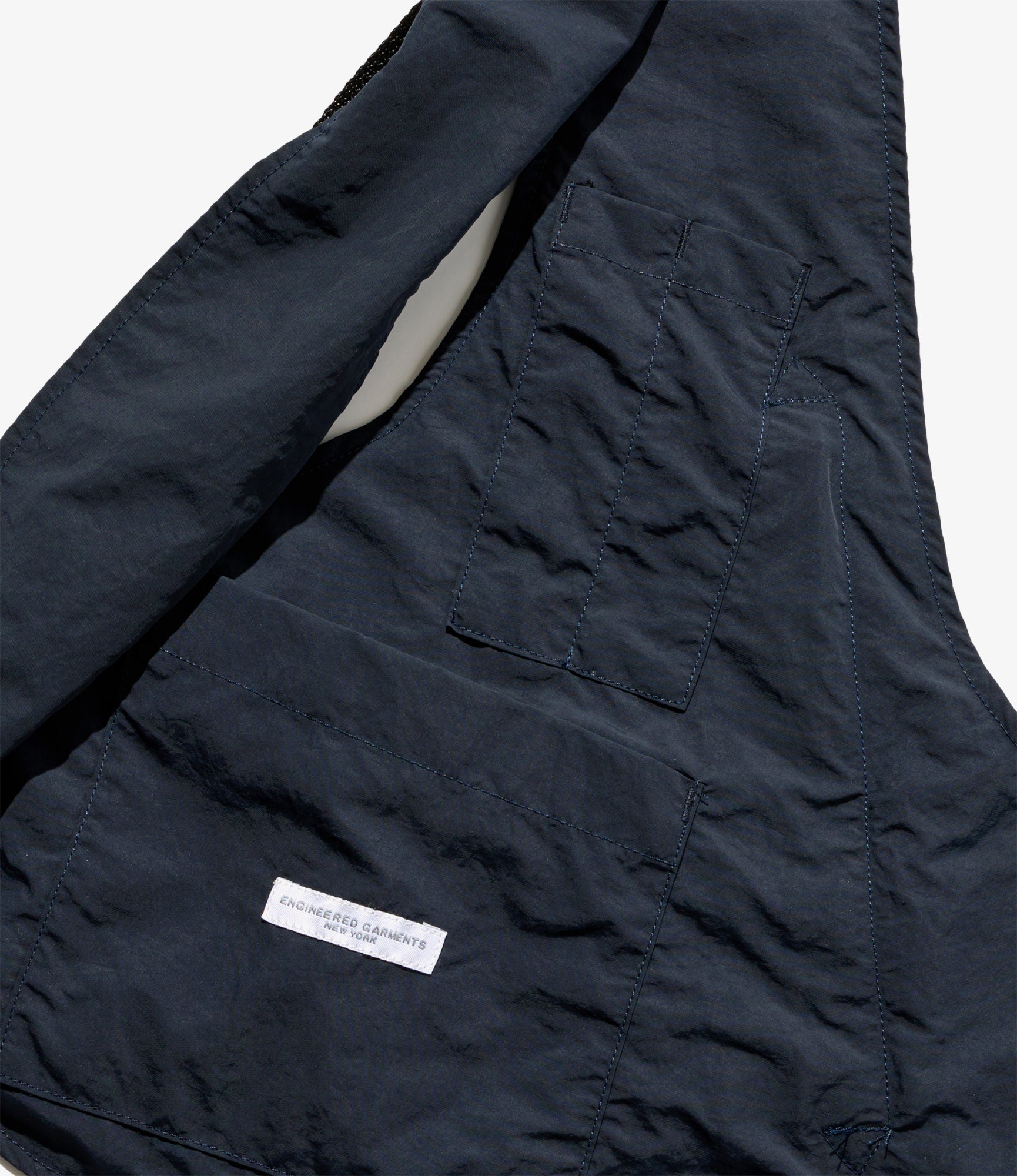 Engineered Garments Shoulder Vest - Dark Navy Polyester Taslan