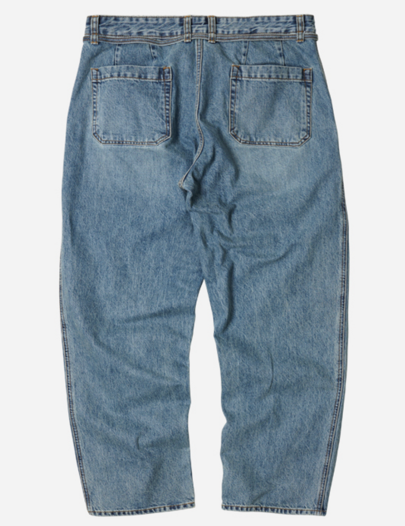 FrizmWORKS Denim Wide Fatigue Pants - Light Blue – Totem Brand Co.