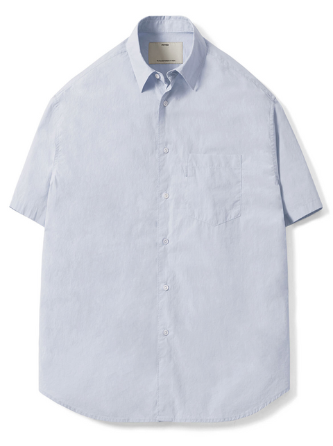 POTTERY Short Sleeve Comfort Shirt - Soft Sax