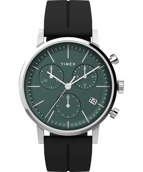 Timex Midtown Chronograph 40mm Synthetic Rubber Strap Watch