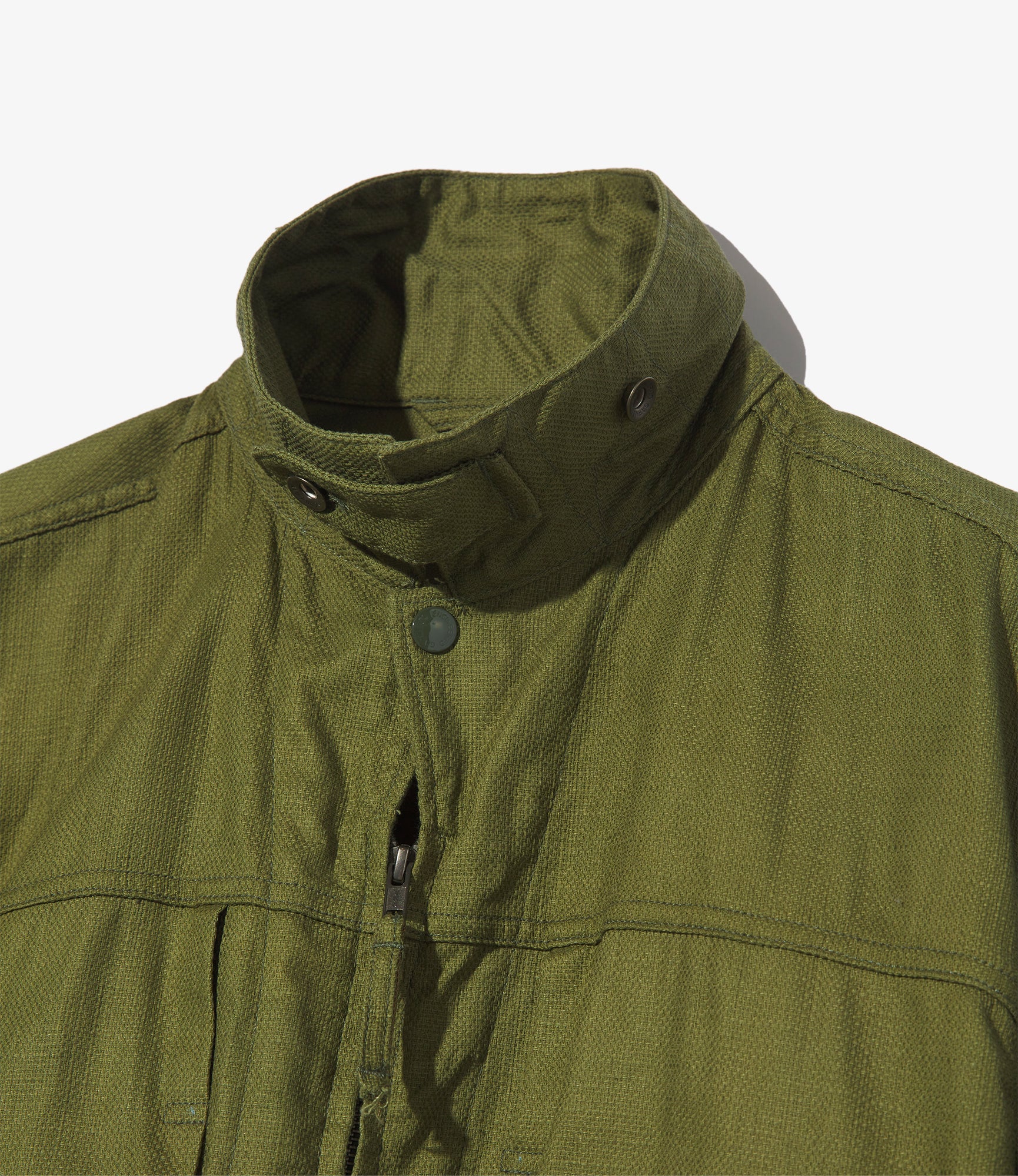 Engineered Garments Trucker Jacket - Olive CL Java Cloth – Totem