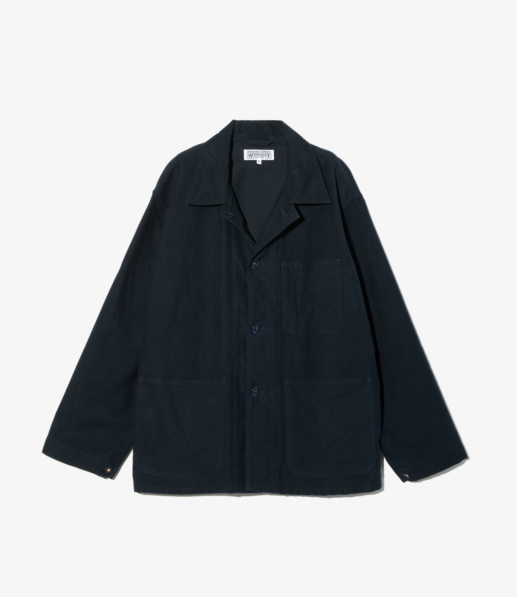 Engineered Garments Workaday Utility Jacket - Dk.Navy Cotton