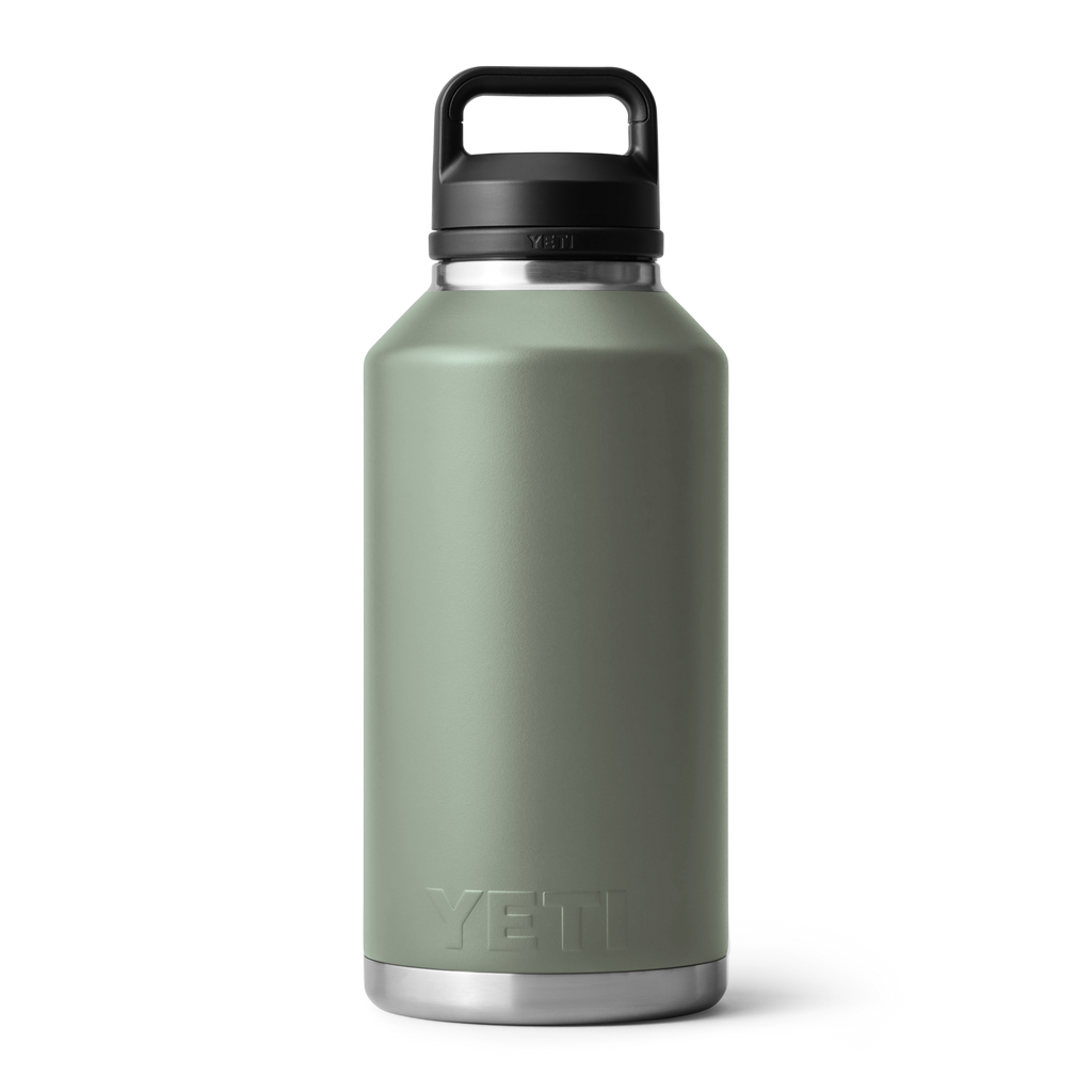 Yeti Rambler 64 oz Bottle Chug Camp Green