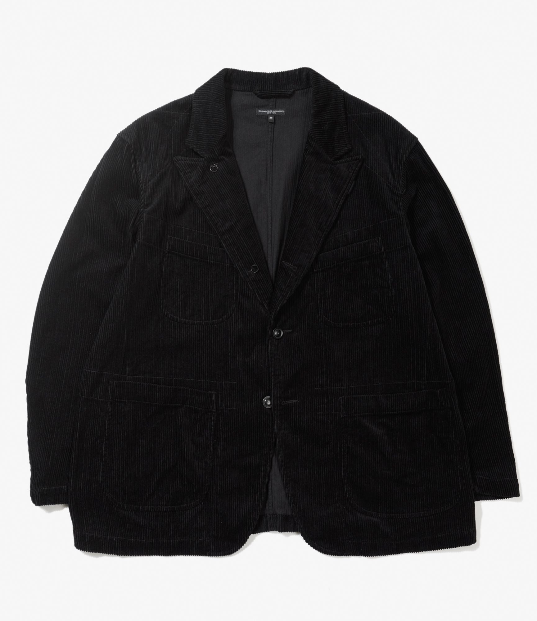 Engineered Garments Bedford Jacket - Black Cotton 8W Corduroy - XS