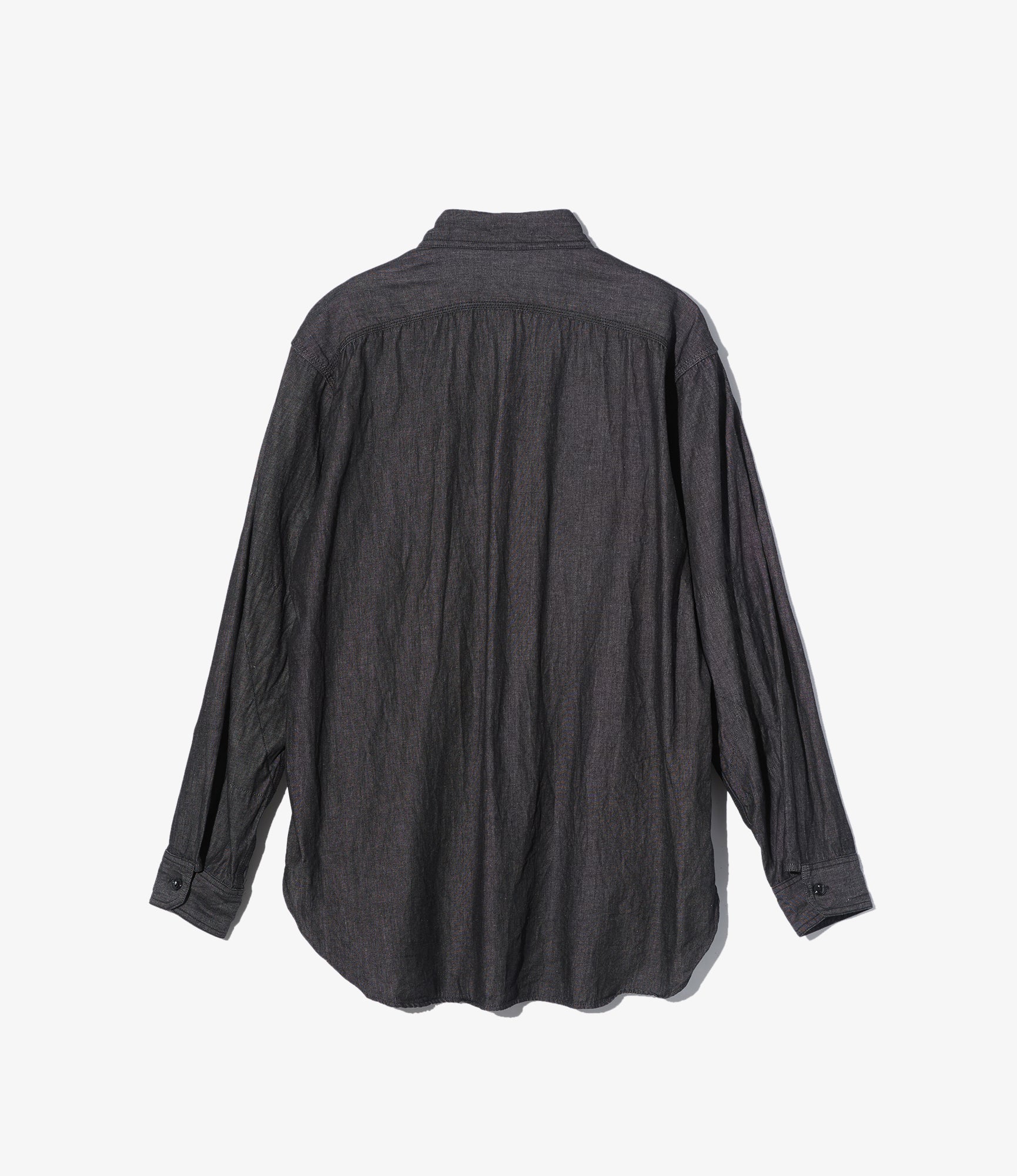Engineered Garments Work Shirt - Black Cotton Denim Shirting