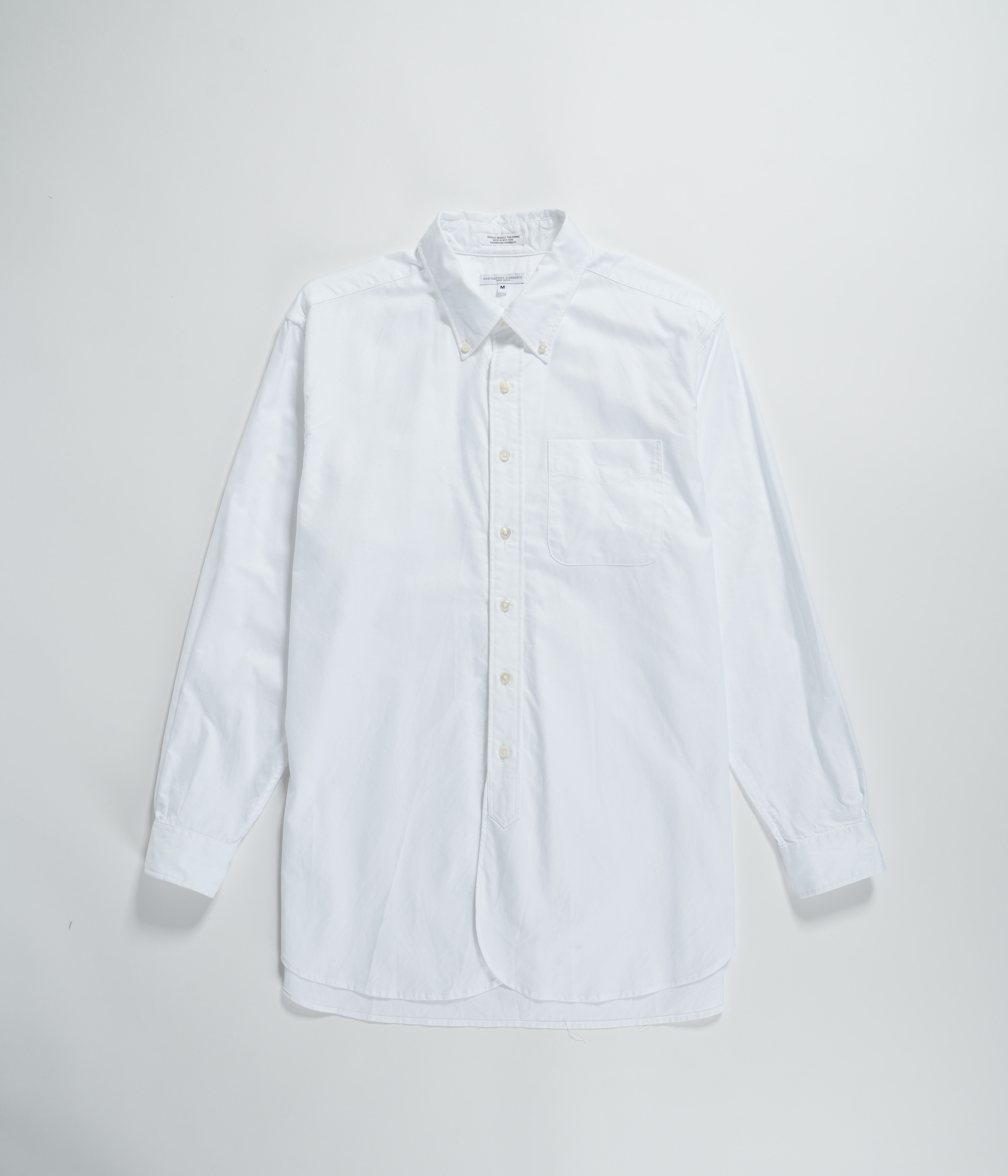 Engineered Garments 19 Century BD Shirt - White Cotton Oxford