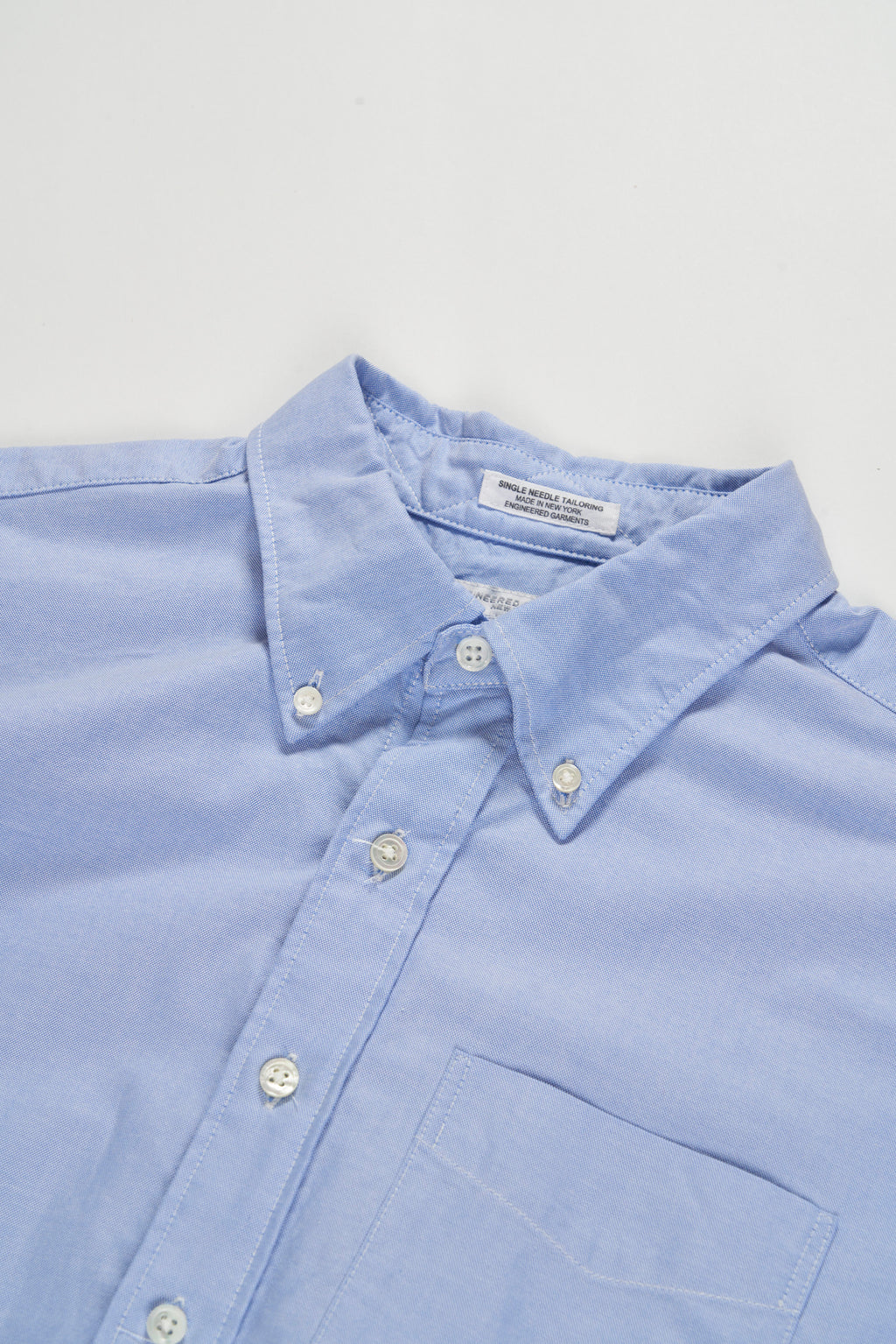 Engineered Garments 19 Century BD Shirt - Blue Cotton Oxford