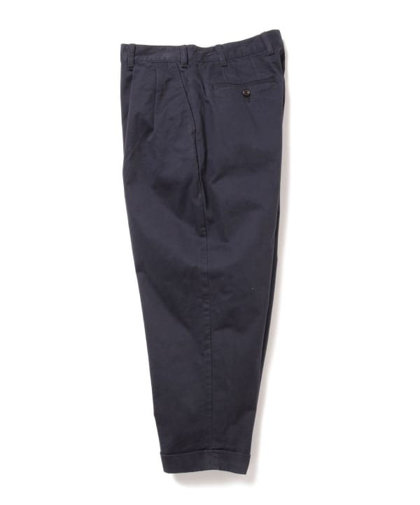 Beams Plus 2 Pleats Tapered Twill - Navy – Totem Brand Co.
