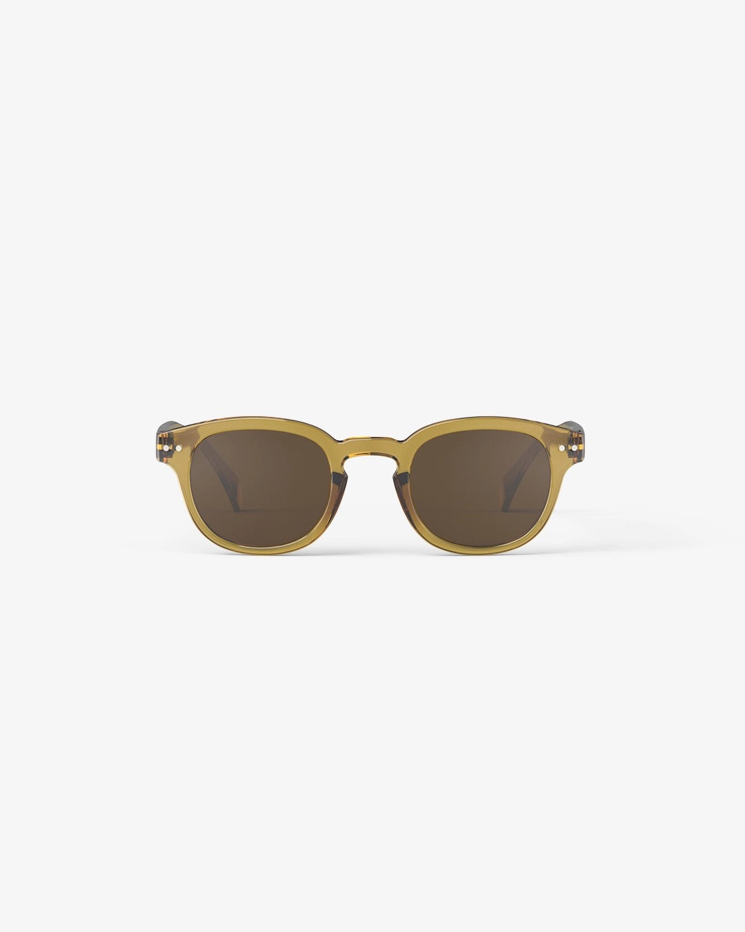 Izipizi Sunglasses #C - Brown lenses - Golden Green – Totem Brand Co.