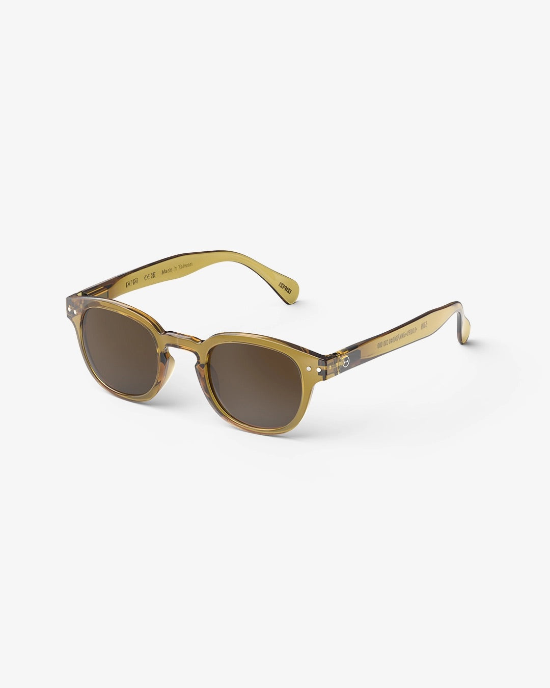 金鯱（C3） Izipizi Sunglasses #C - Brown lenses - Golden Green – Totem Brand Co.