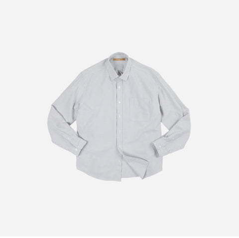 FrizmWorks OG Stripe Oversized Shirt - Gray