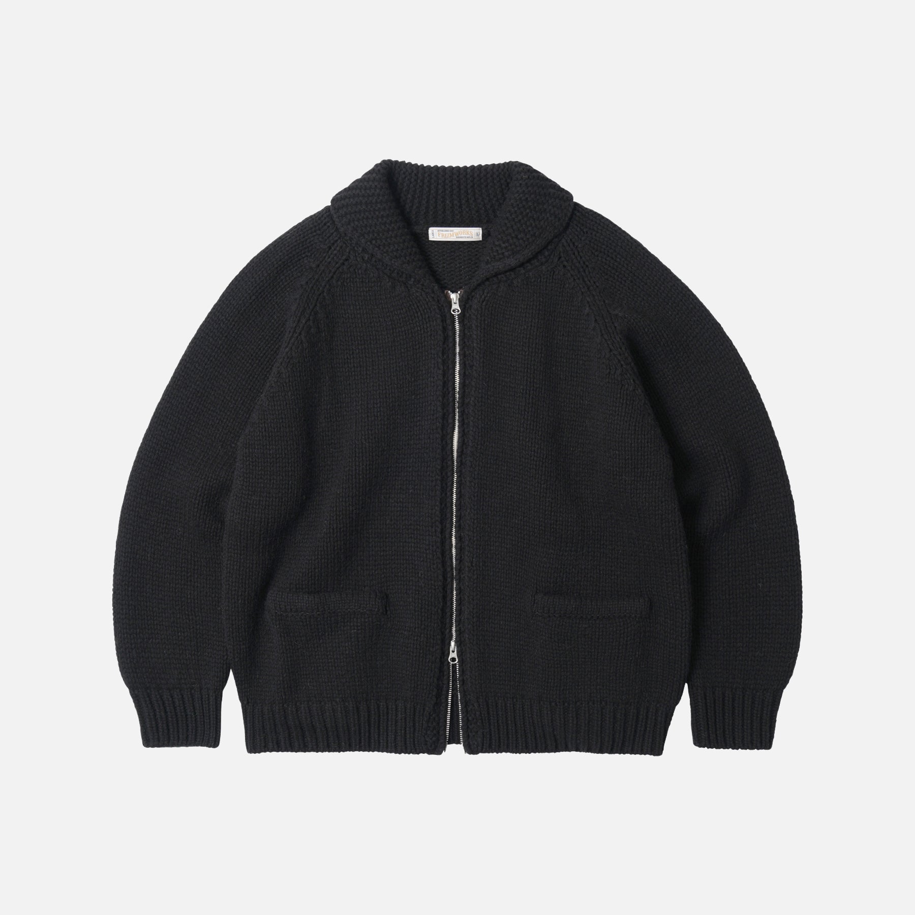 Frizmworks Heavy Cowichan Zipup Cardigan - Black – Totem Brand Co.
