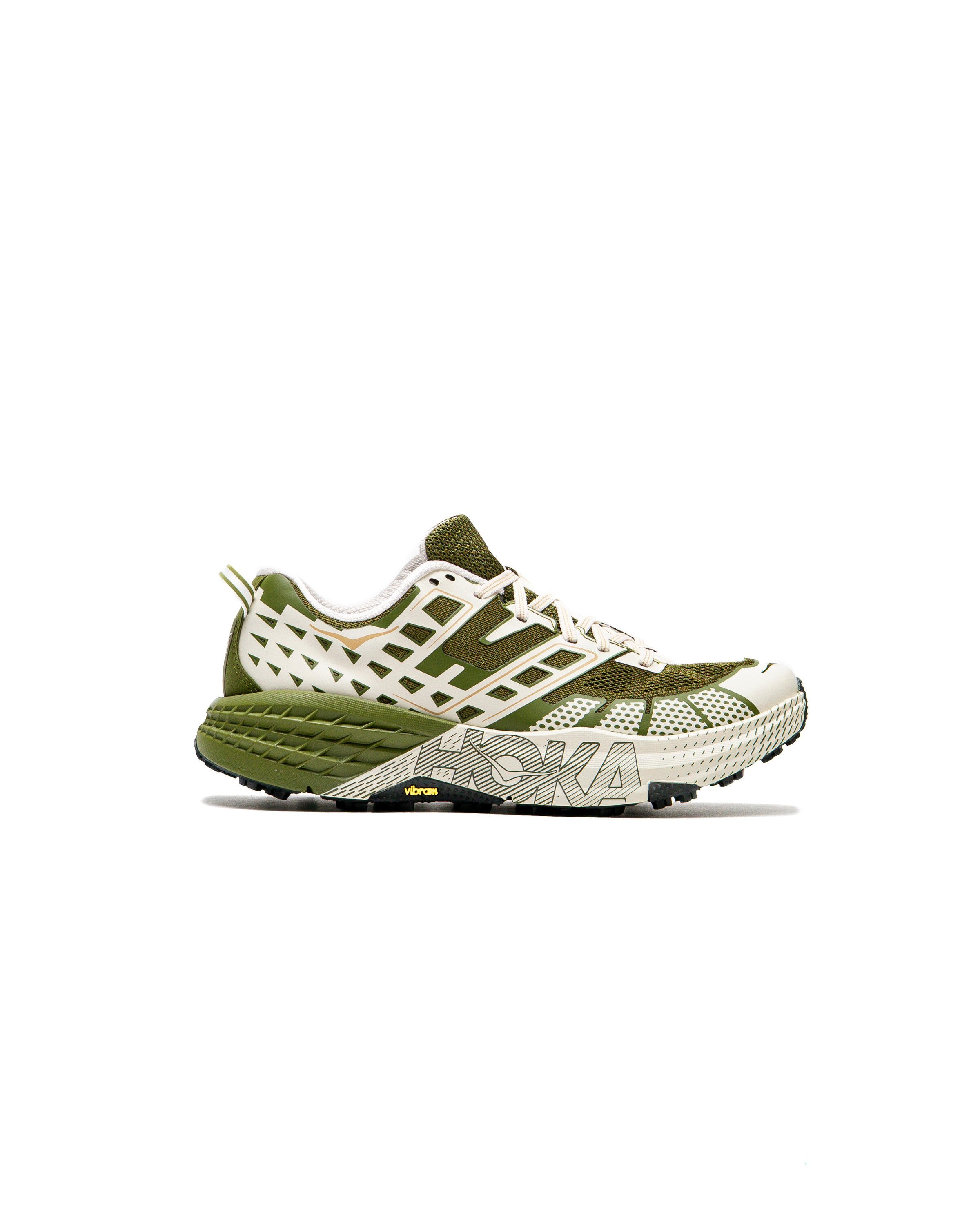 Hoka - U Speedgoat 2 - Moss Green/Rose Cream – Totem Brand Co.