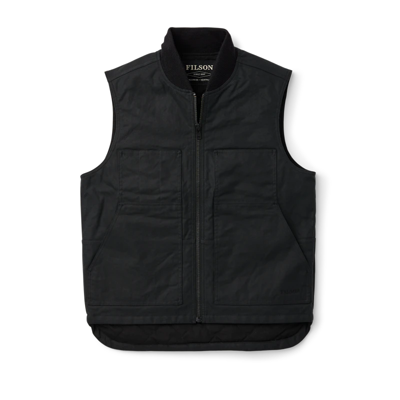 Filson - TIN CLOTH INSULATED WORK VEST - Black – Totem Brand Co.