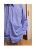 FrizmWorks Paper Cotton Relaxed Shirt - Sax Blue