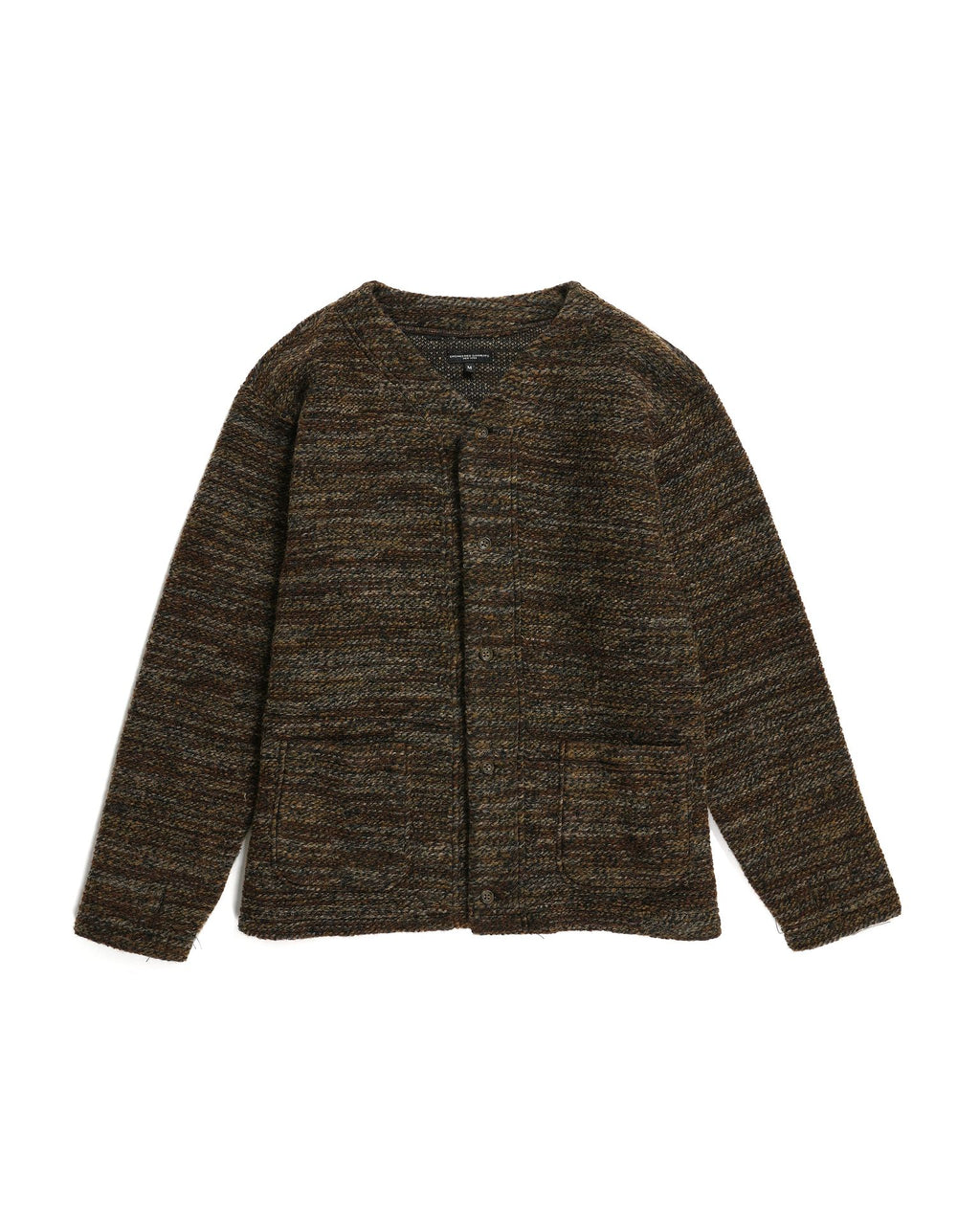 Engineered Garments Knit Cardigan Poly Wool Melange - Brown – Totem ...