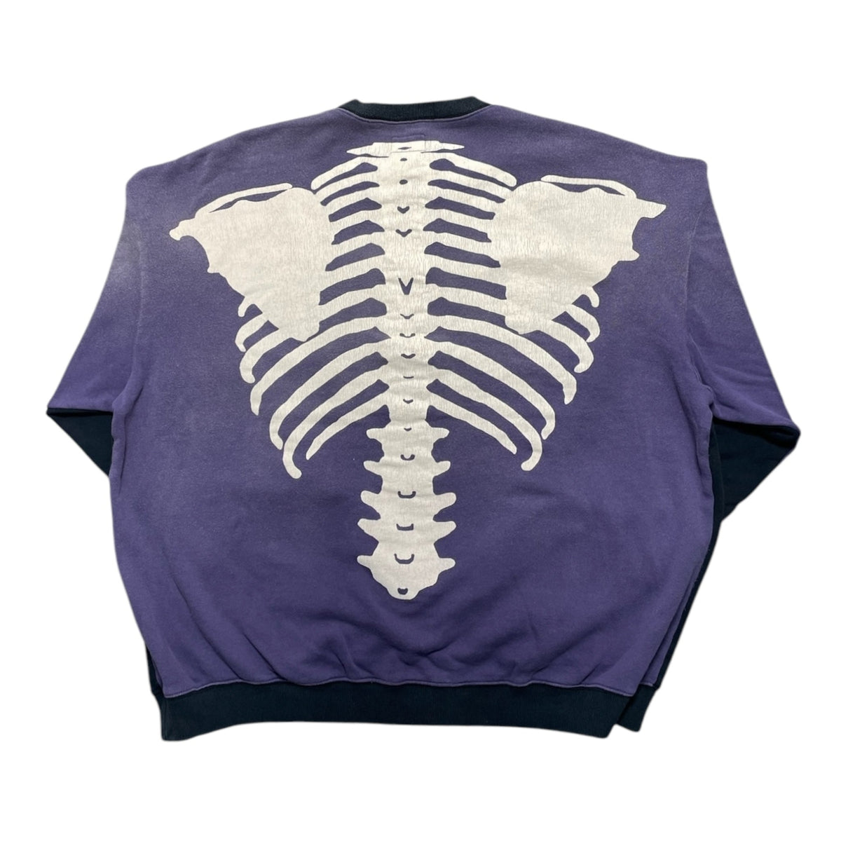 Kapital SWT Knit 2Tones Remake BIG SWT (BONE) - Black / Purple 