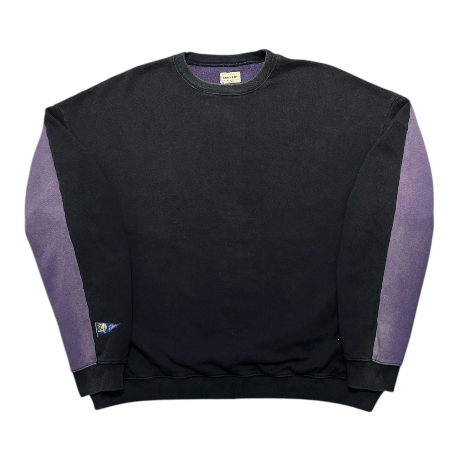 Kapital SWT Knit 2Tones Remake BIG SWT (BONE) - Black / Purple