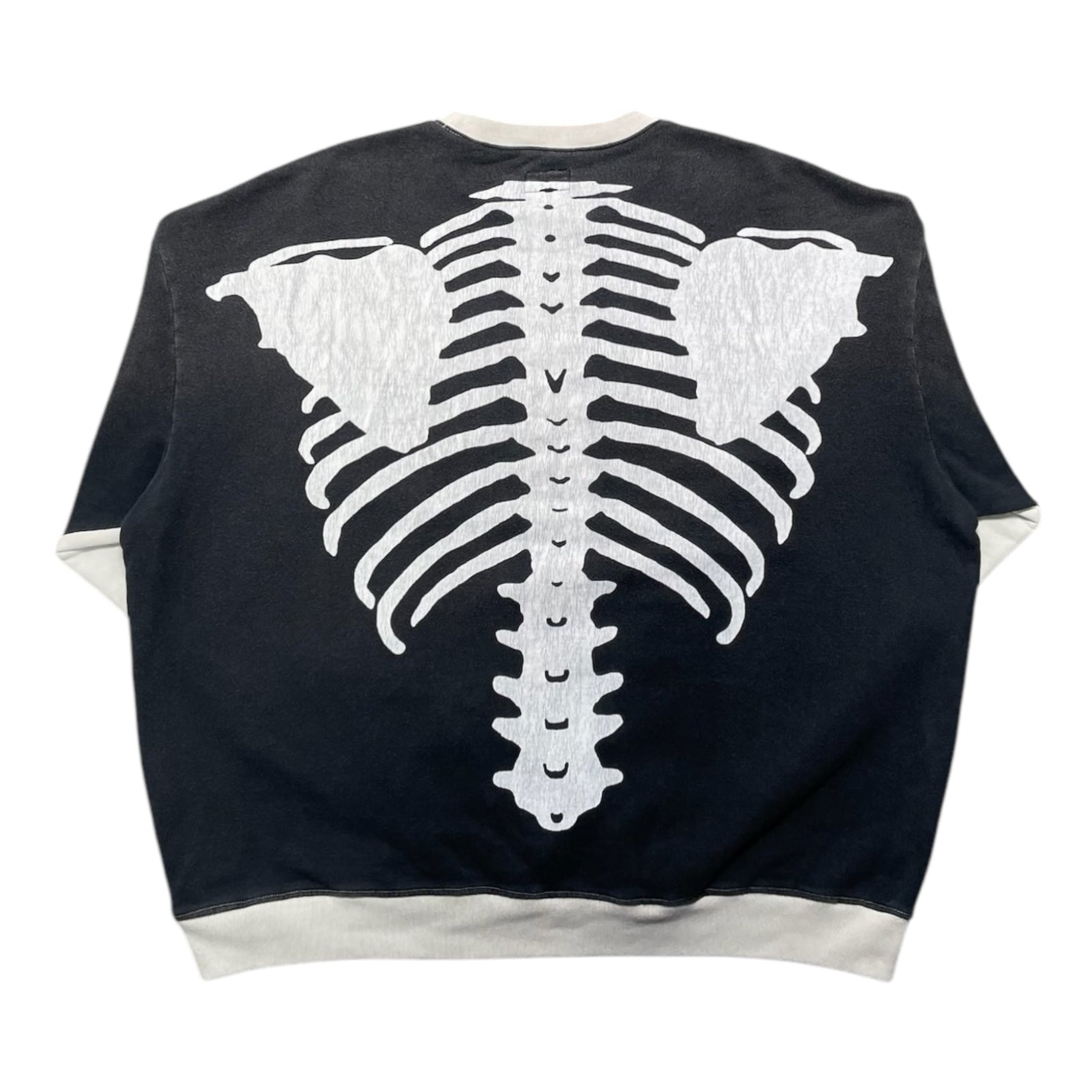 Kapital SWT Knit 2Tones Remake BIG SWT (BONE) - Ecru / Black