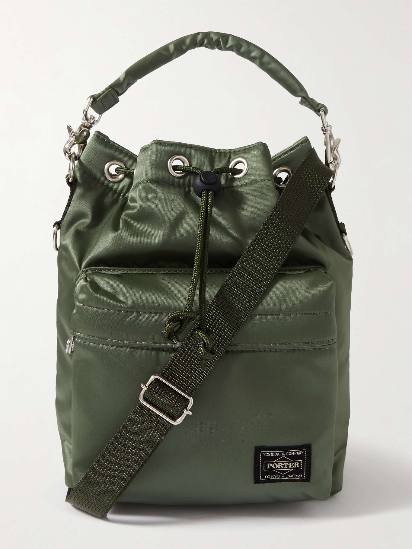 Porter-Yoshida & Co. Balloon Sac Small Nylon - Twill Bucket Bag - Sage Green