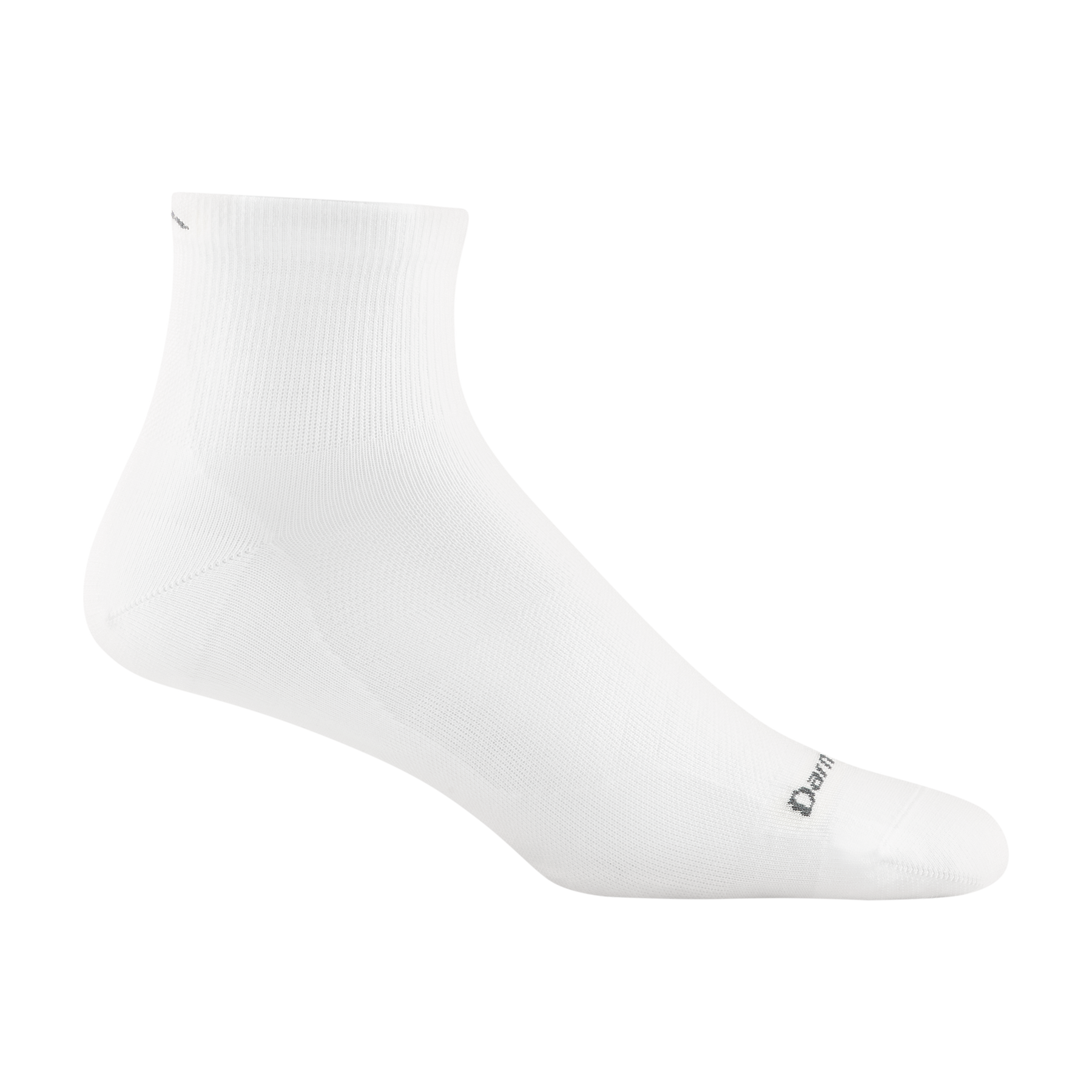 Darn Tough 1040 Men's Run Quarter Ultra-Light Run Sock - White