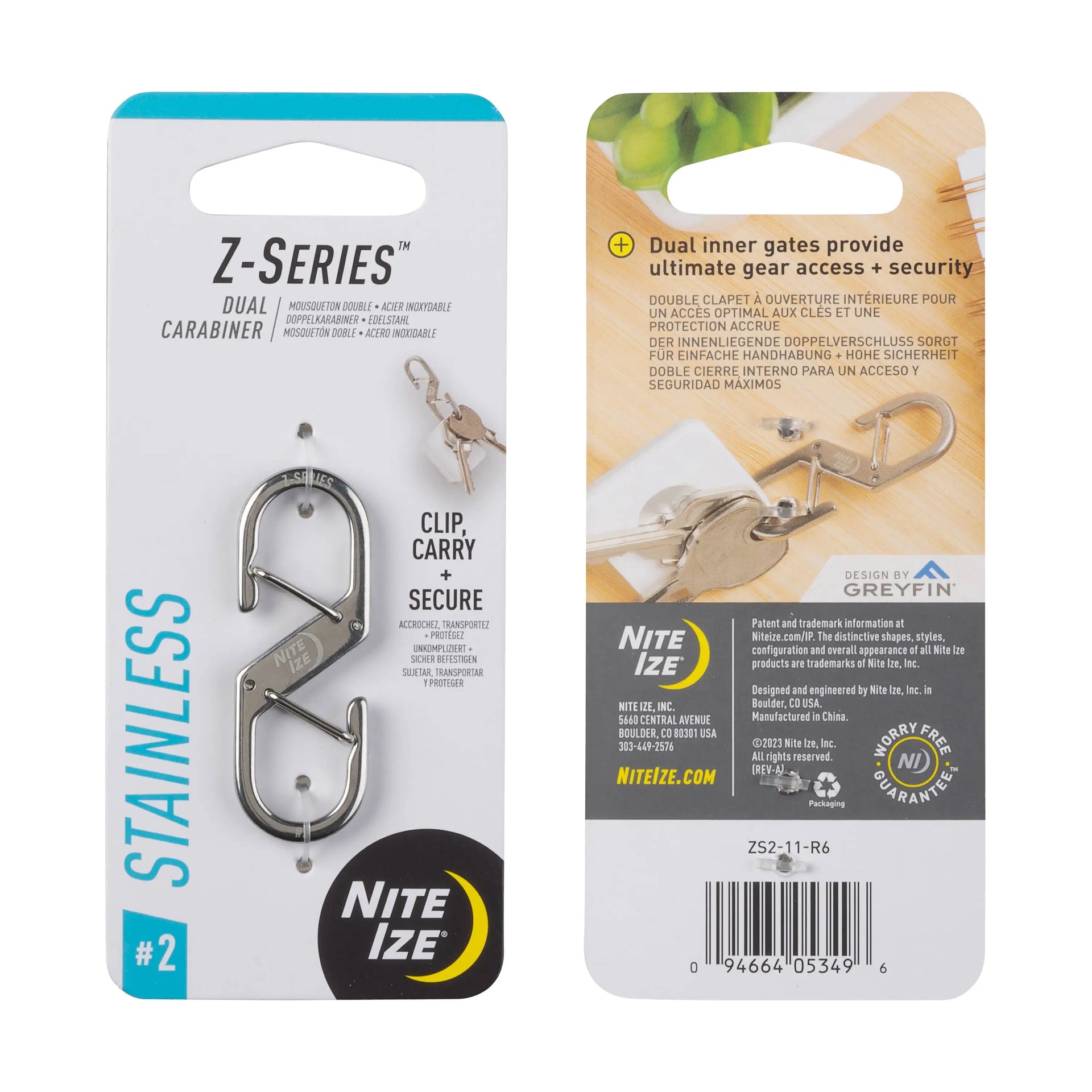 Z-SERIES® DUAL CARABINER #2 - STAINLESS – Totem Brand Co.