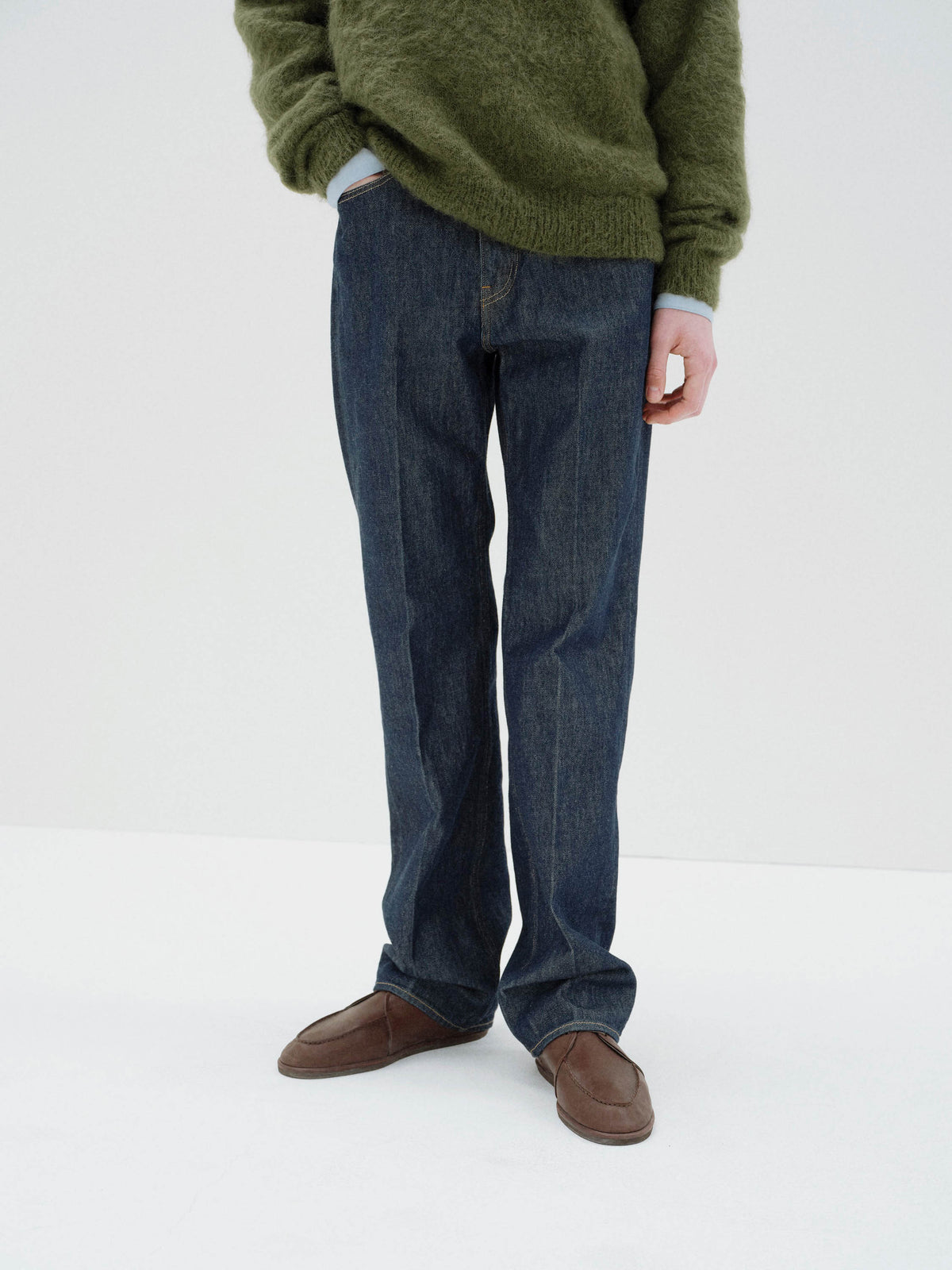 Auralee Hard Twist Denim 5p Pants - Indigo – Totem Brand Co