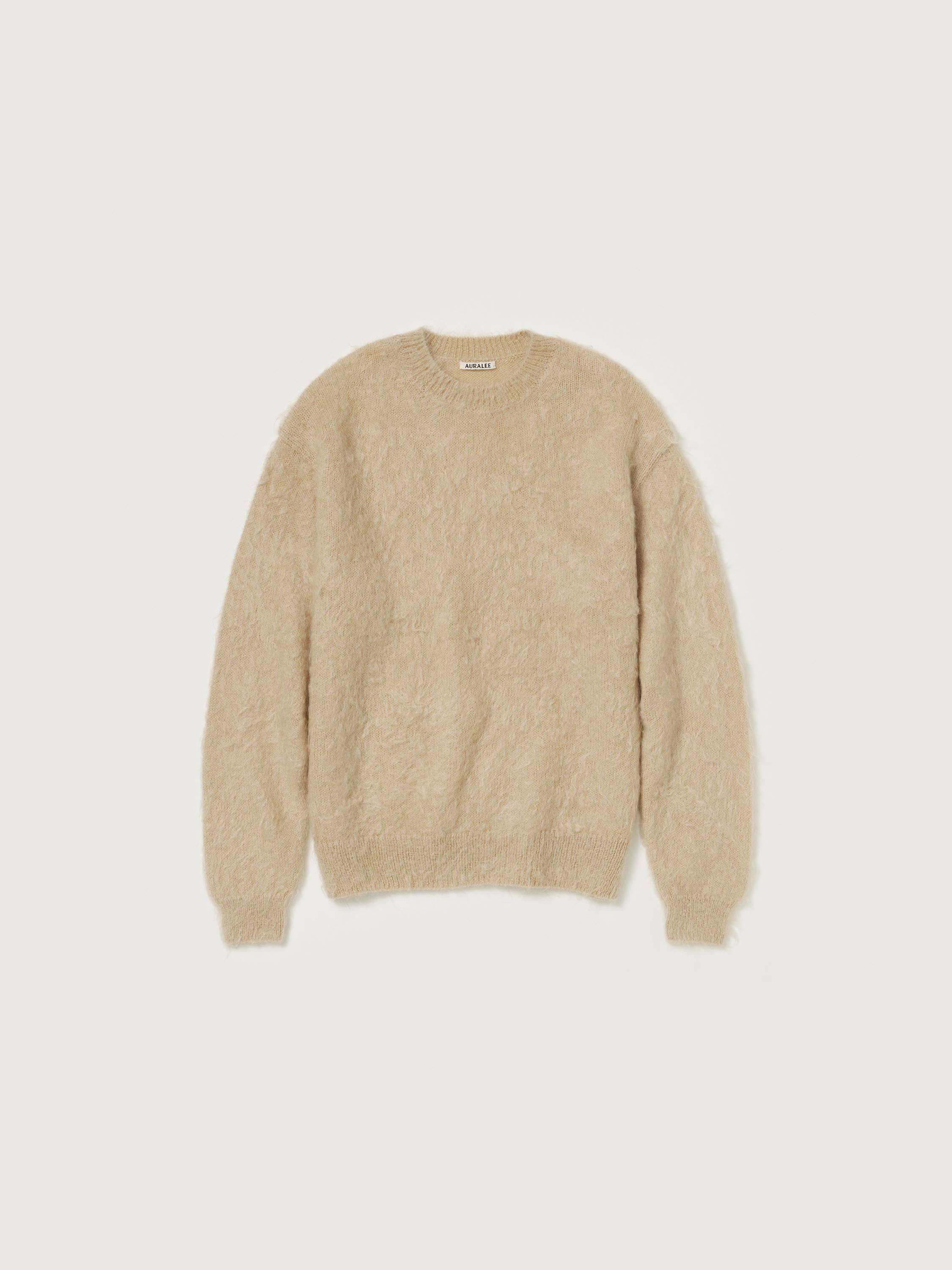 Oversized Crewneck In Brushed Mohair